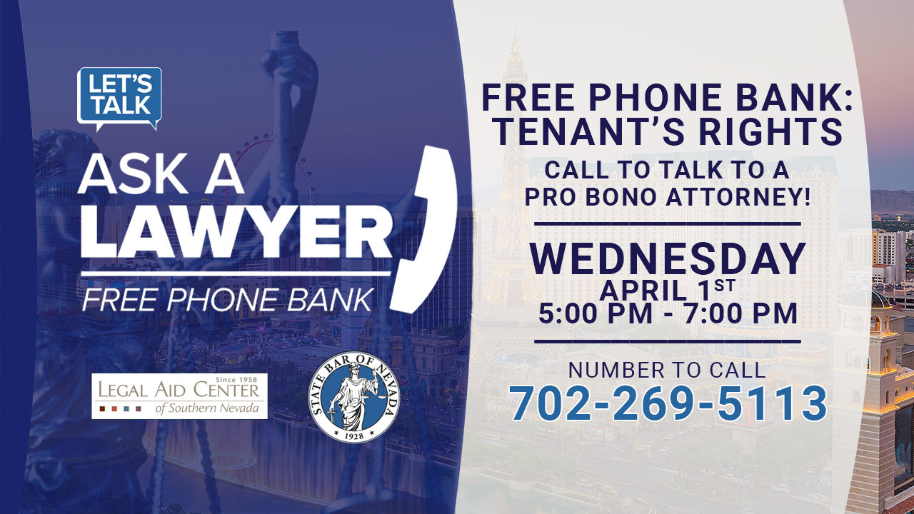 Let's Talk - Ask a Lawyer Free Phone Bank, April 1, 2026