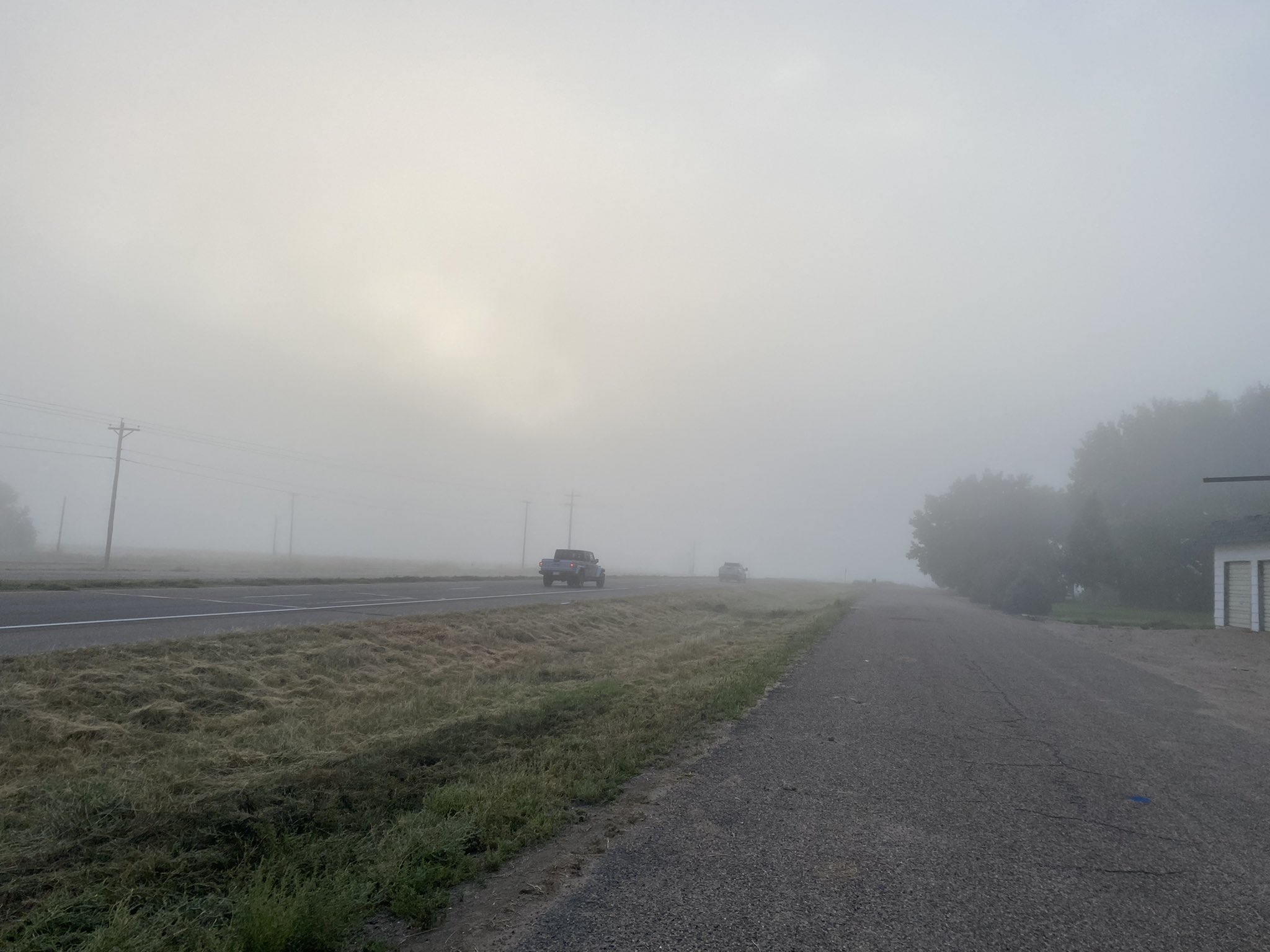 Fog settles in Otero County on the morning of Sept. 23, 2022