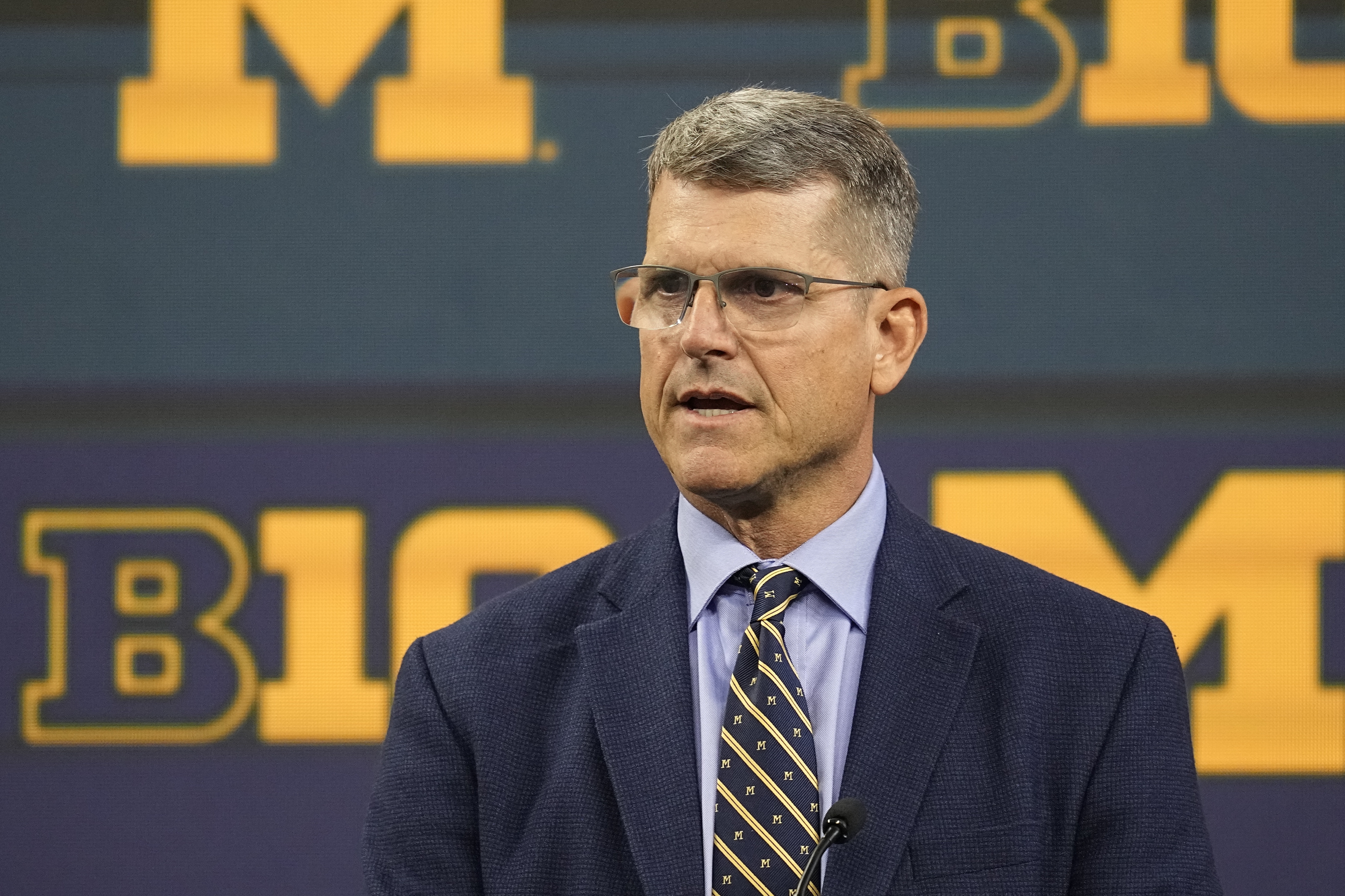 Jim Harbaugh Big Ten Media Days Football