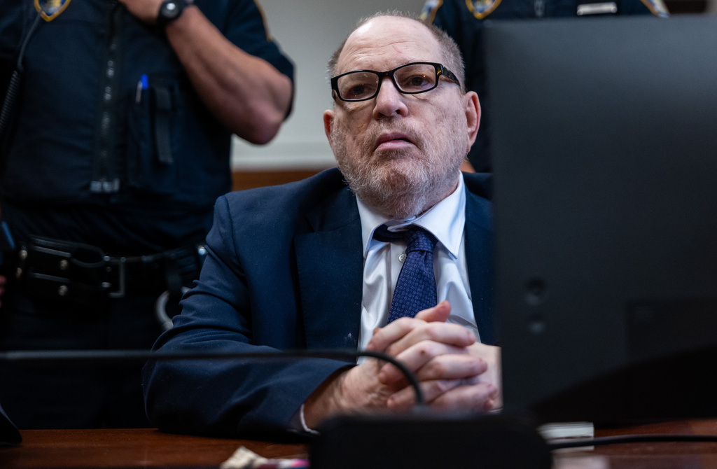 Harvey Weinstein appears in Manhattan criminal court, Thursday, May 14, 2026, in New York.