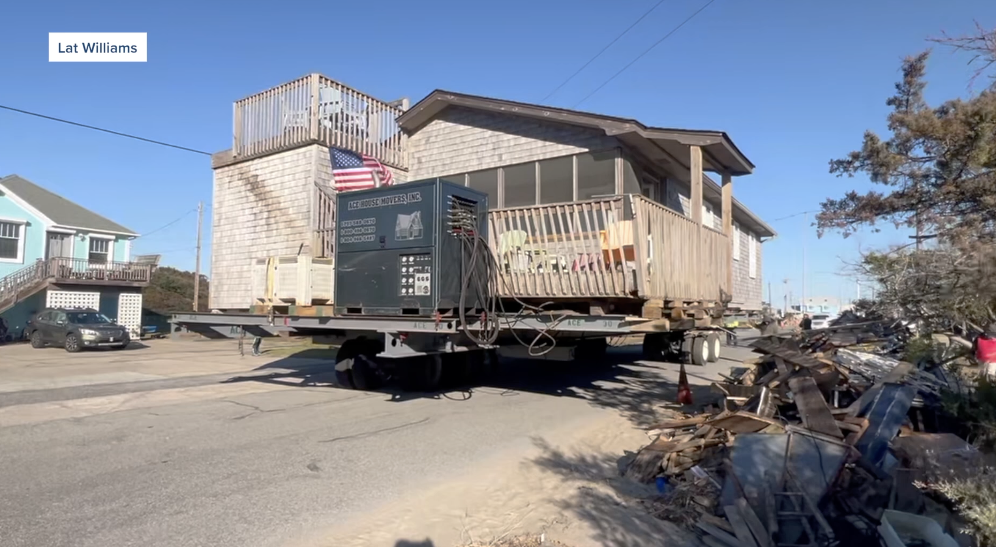 Buxton Oceanfront Home Moved