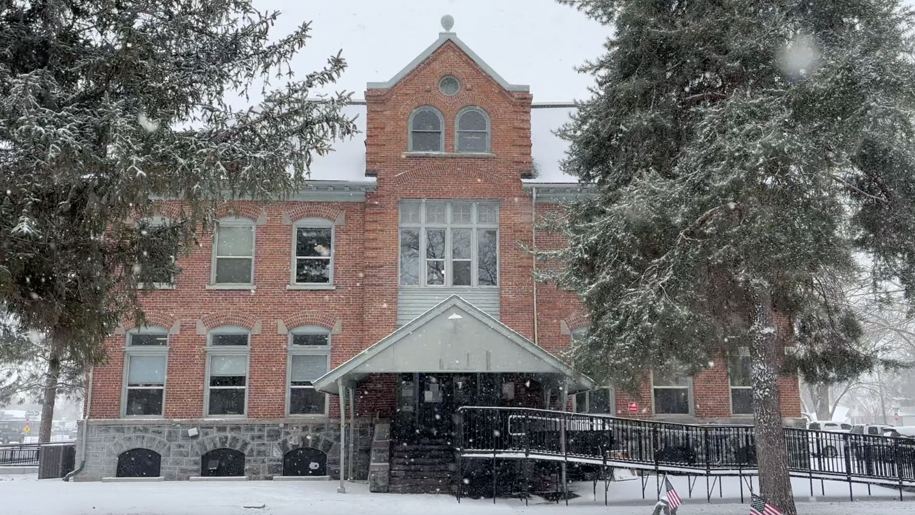The Lincoln County Courthouse was built in Shoshone in 1904