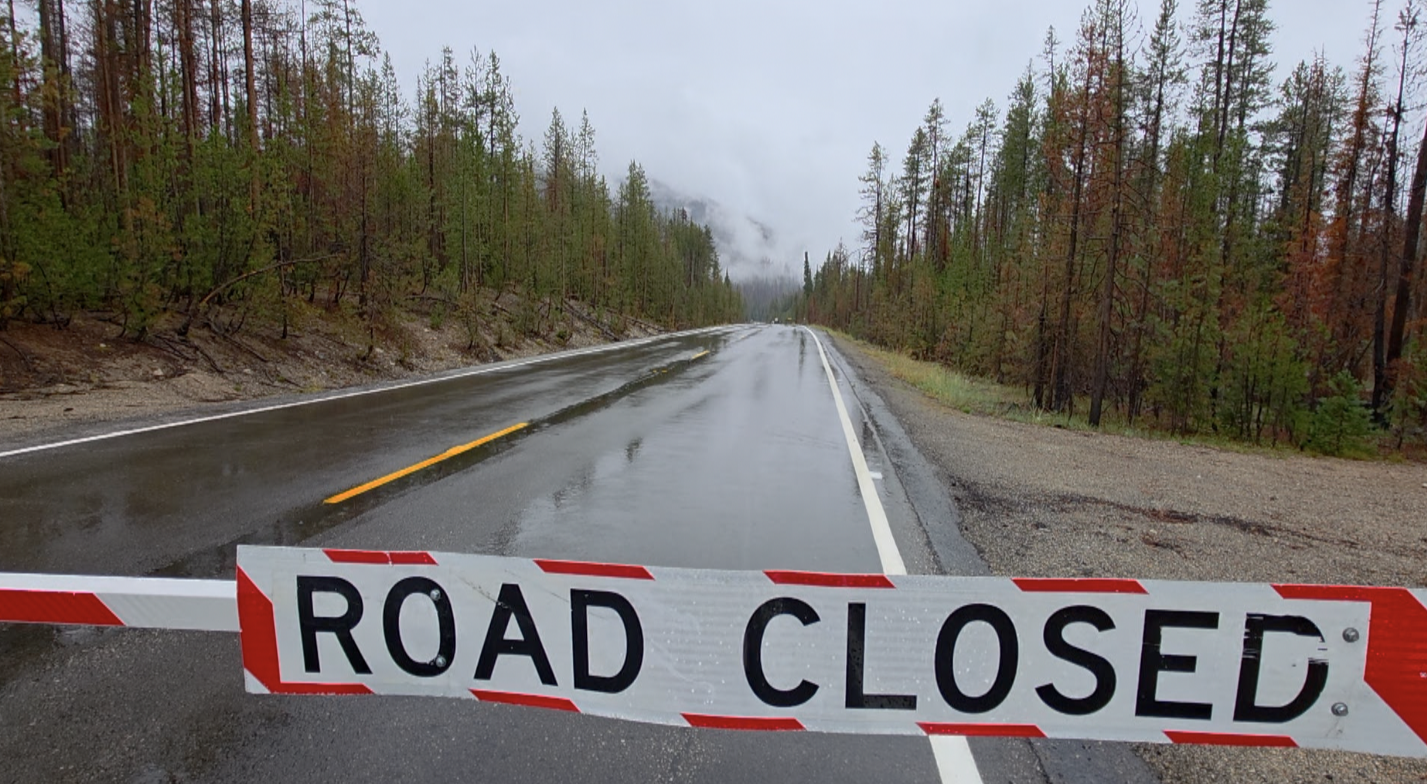HWY. 21 closed in central Idaho after mudslide covers both lanes, ITD to asses damage after the rain stops