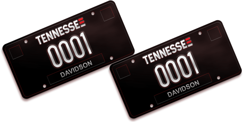 black license plate