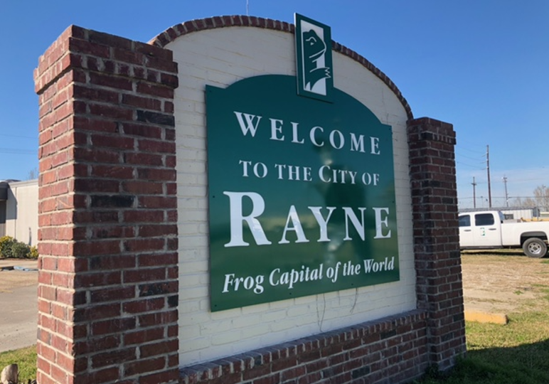 City of Rayne sign 