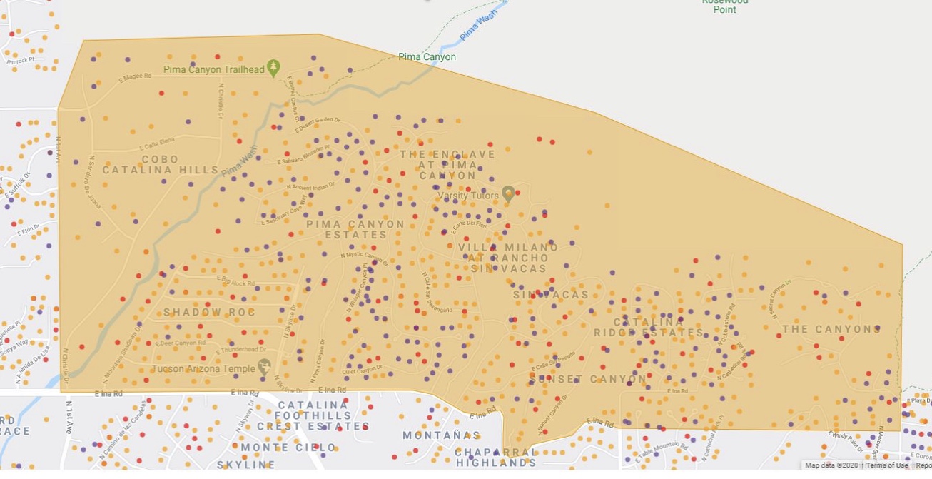 Part of Catalina Foothills on alert for fire evacuations, PCSD says
