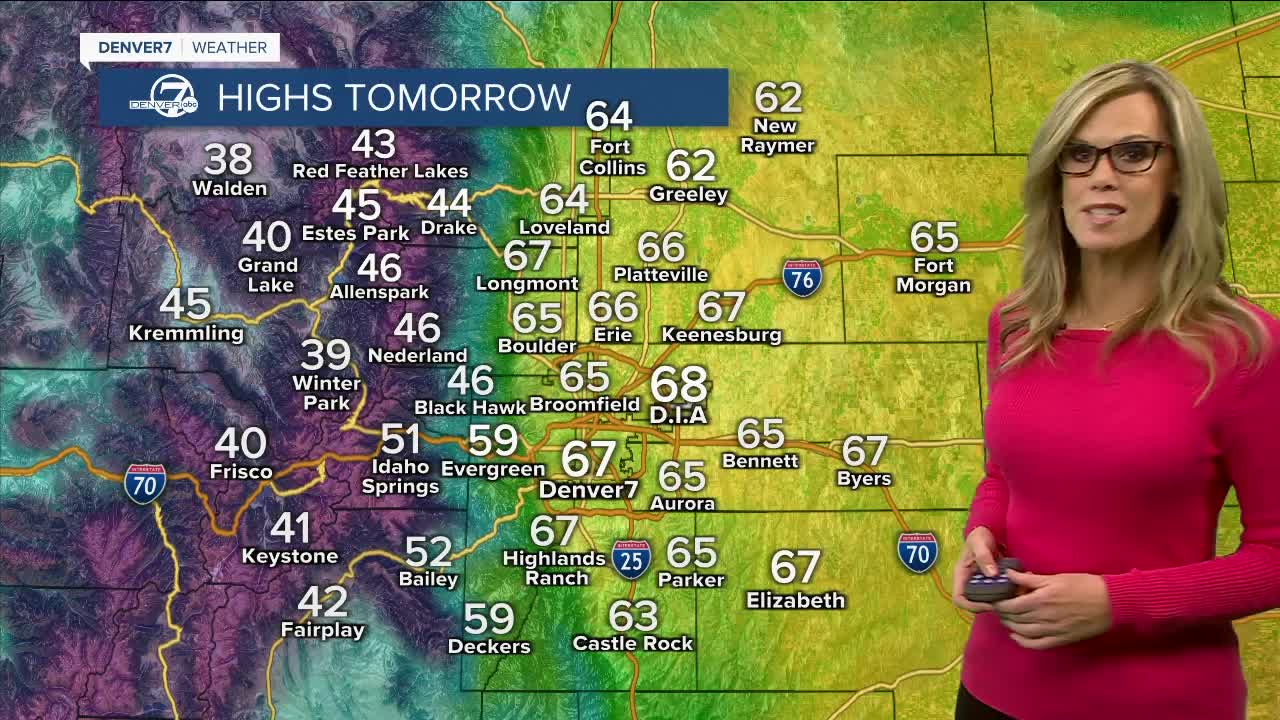 Highs on Sunday