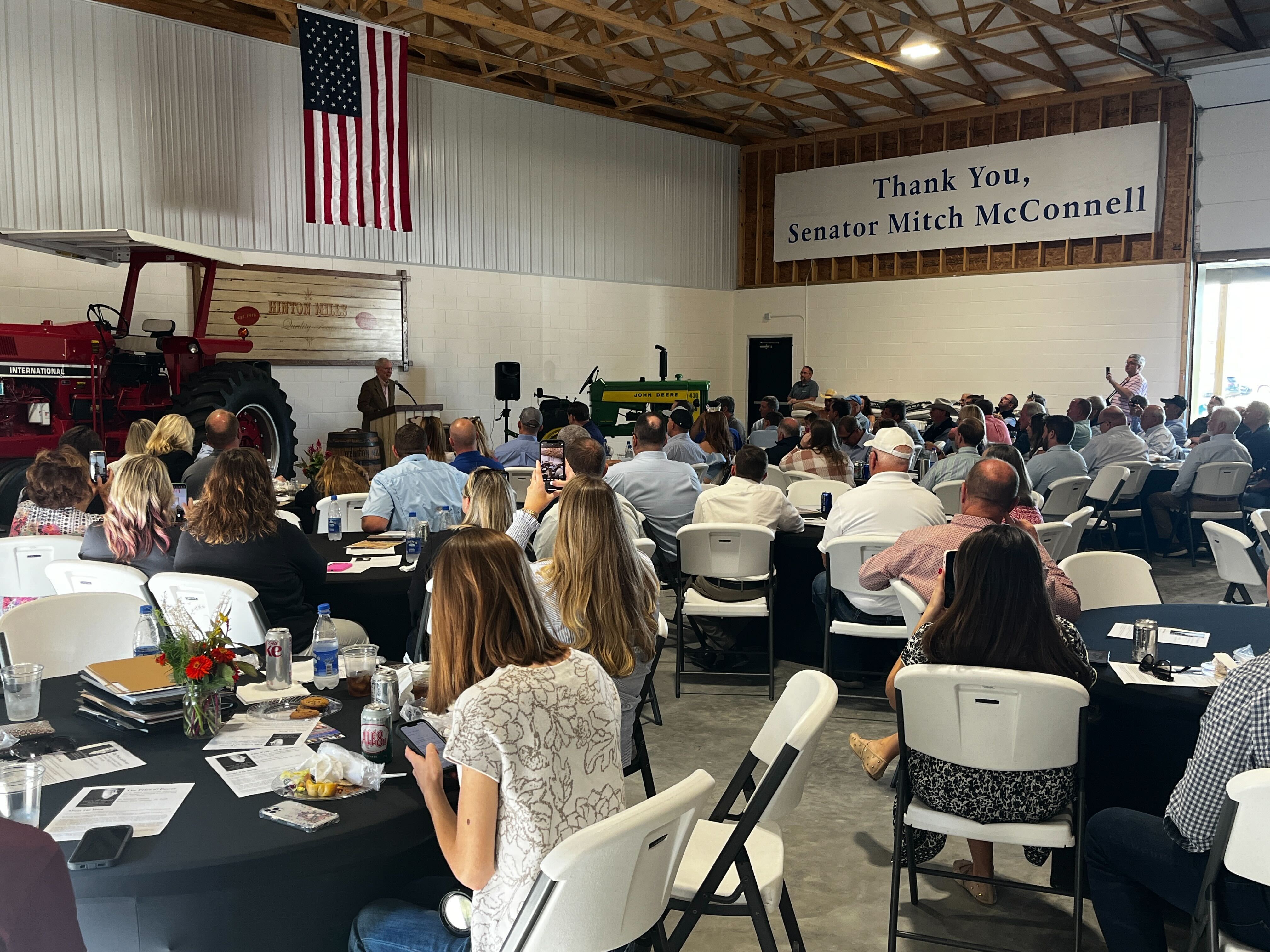 MCCONNELL AT FLEMING COUNTY TRACTOR PARADE LUNCHEON