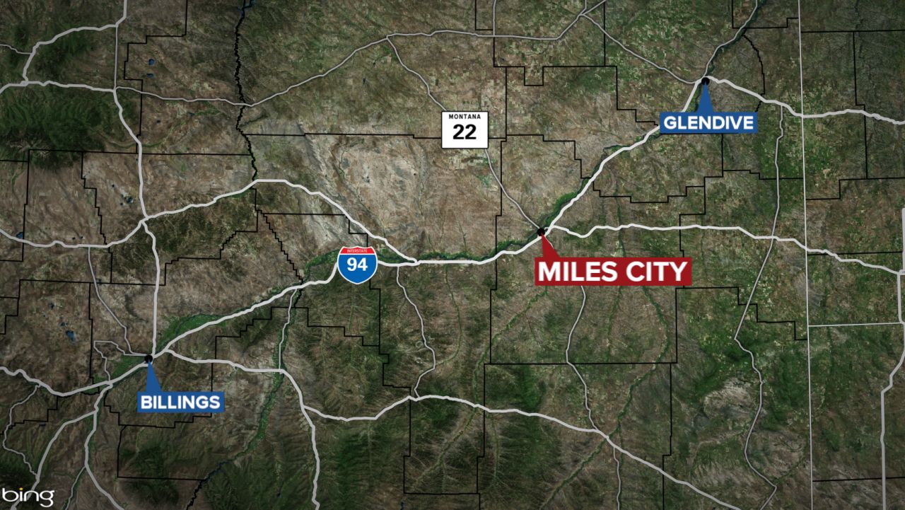 miles city highlight map