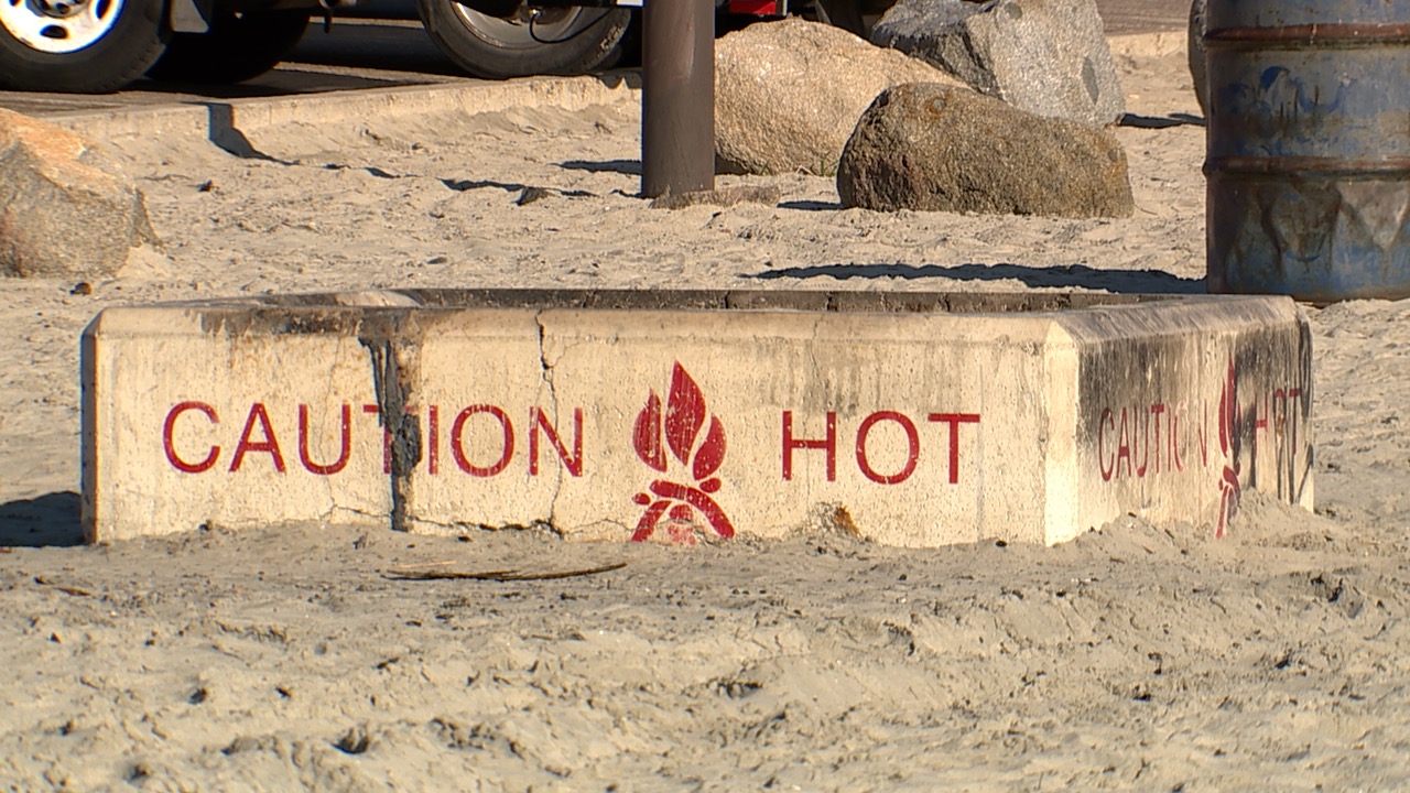 Under a new amendment, people will only be able to have beach bonfires inside of designated fire rings in San Diego.