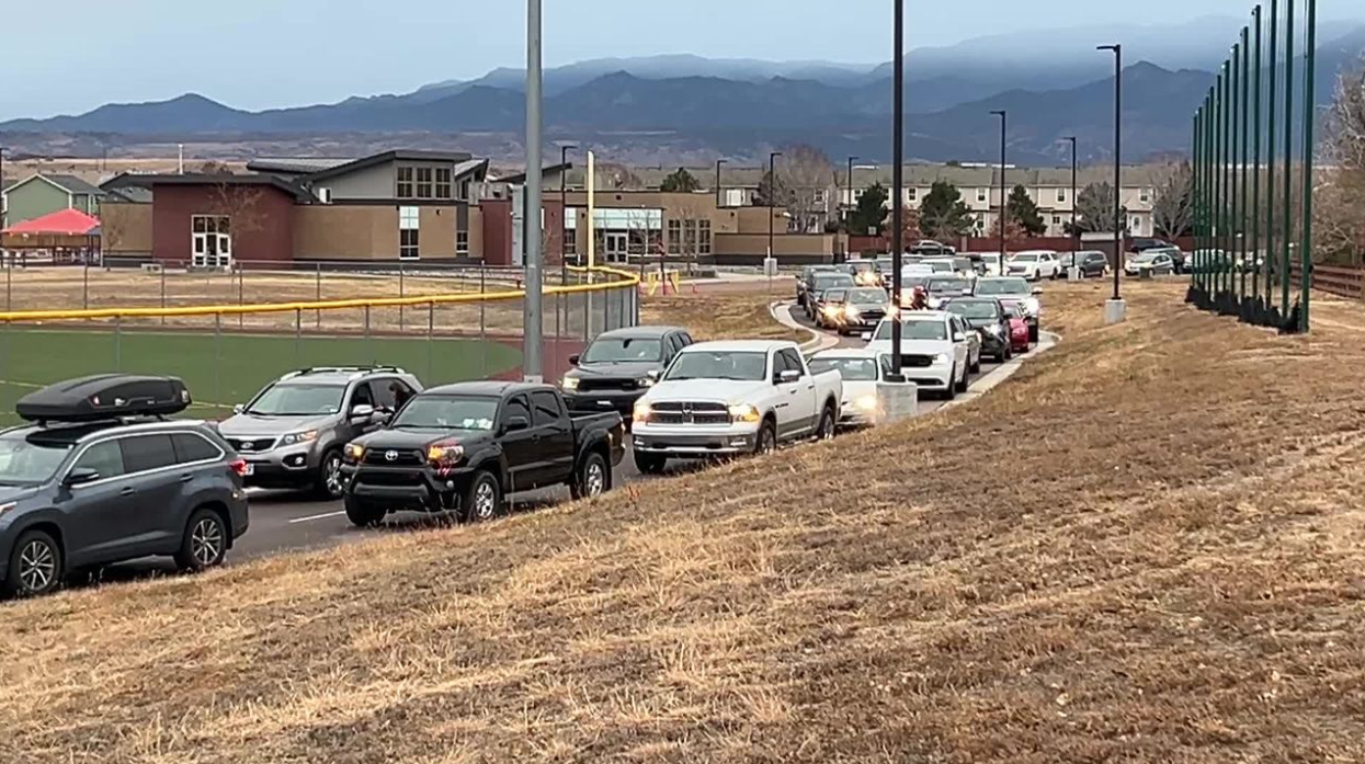 Fountain-Fort Carson High School Thanksgiving meal giveaway