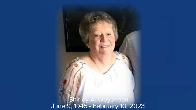 Shirley Ann (Buchanan) Weyerman was born on June 9, 1945