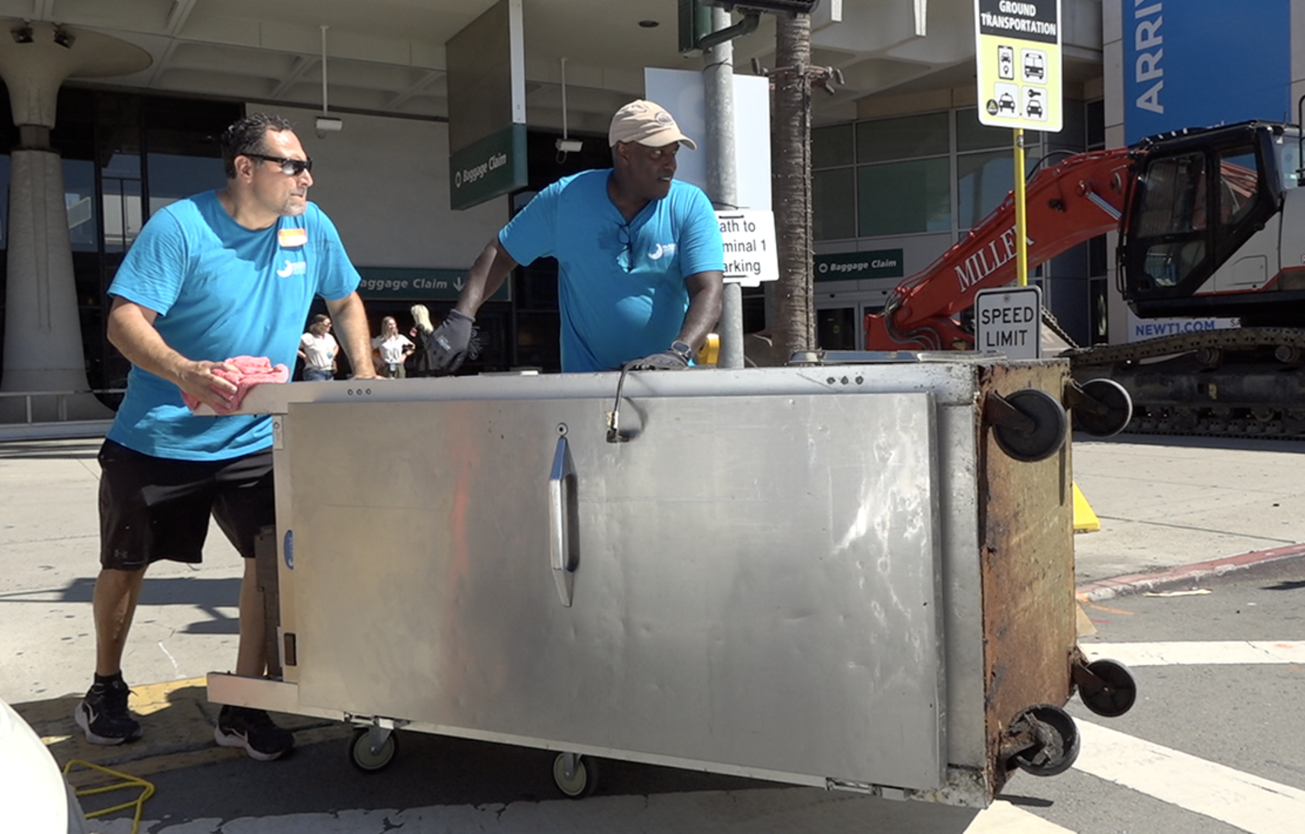 San Diego airport donates old Terminal 1 items before demolition