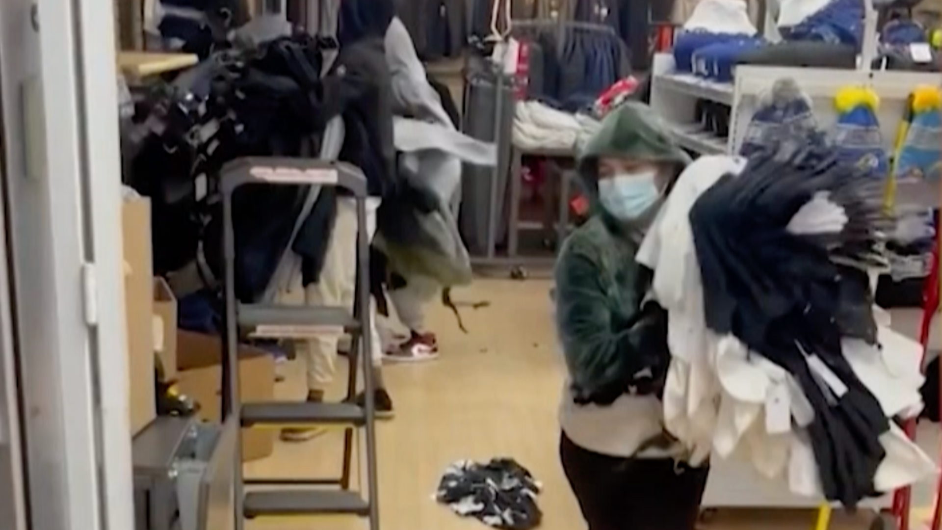 Alleged shoplifter at a store.