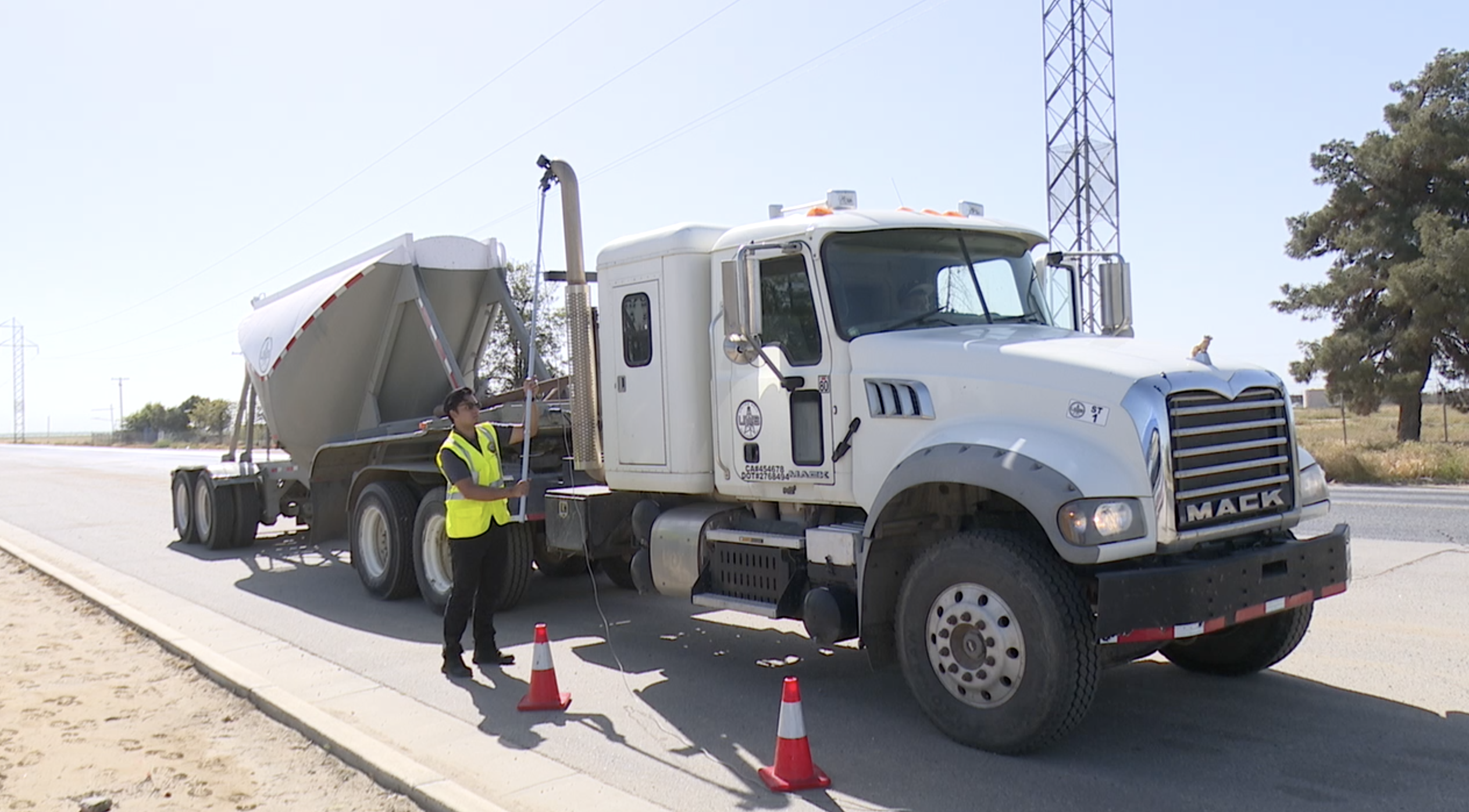 truck being tested by CARB