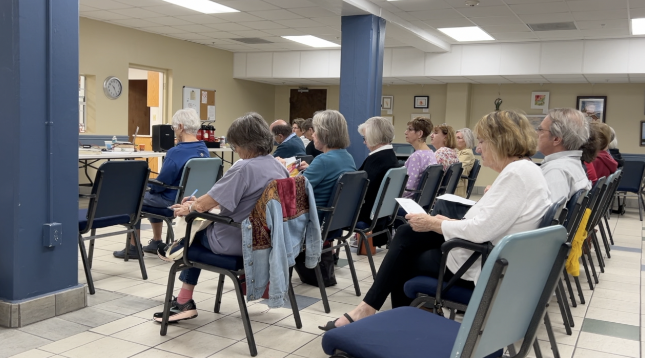Seniors attending a recent seminar at the Tallahassee Senior Center 