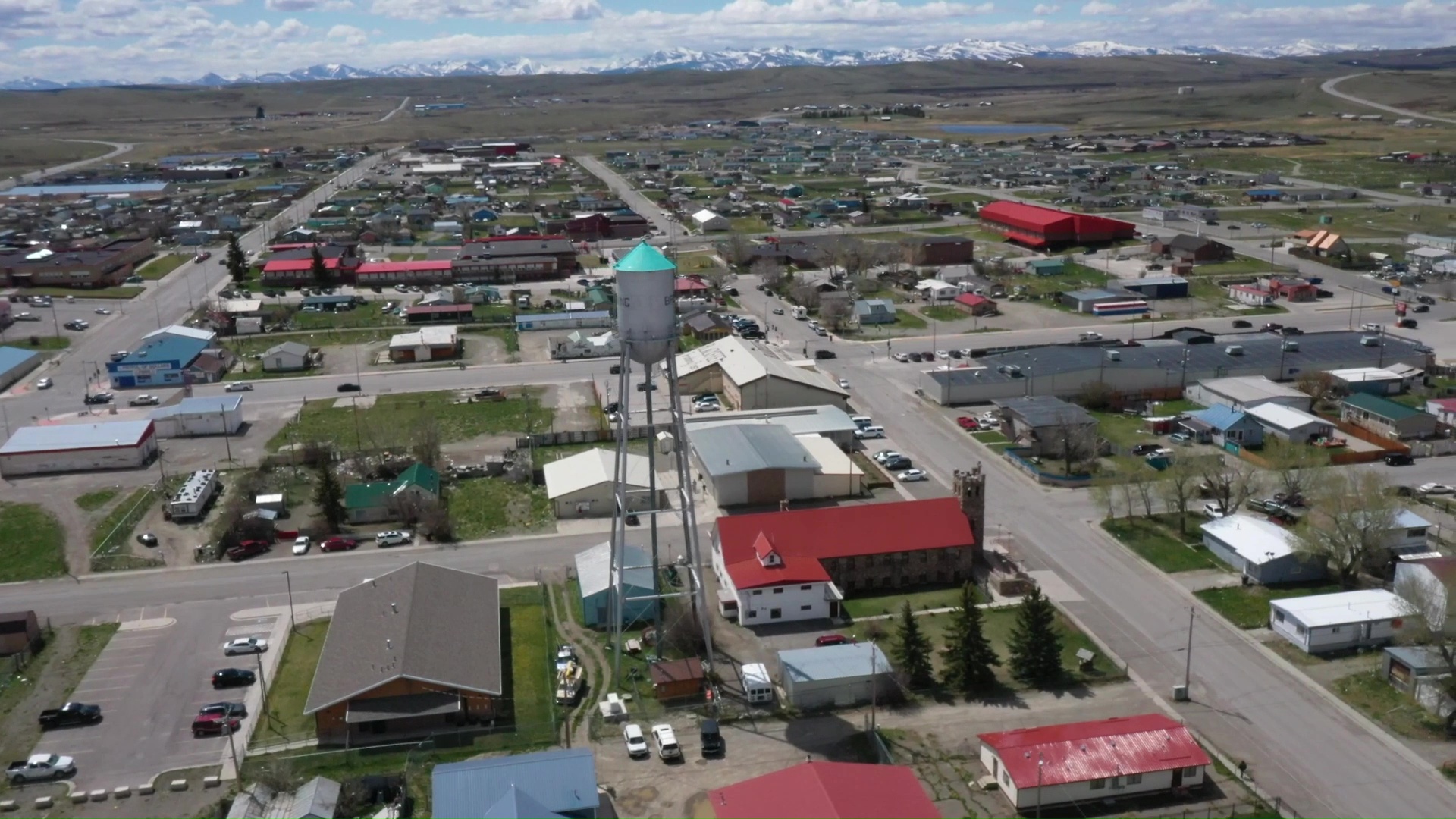 Browning, Montana aerial