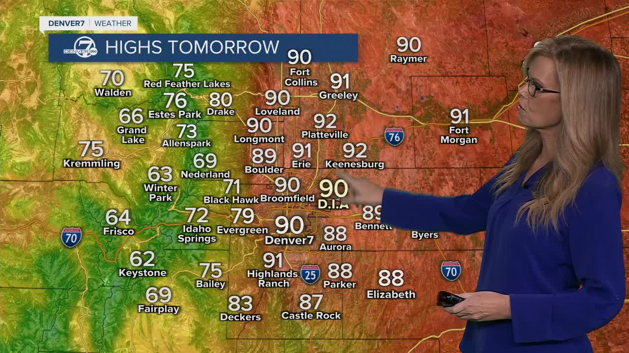 Highs on Saturday