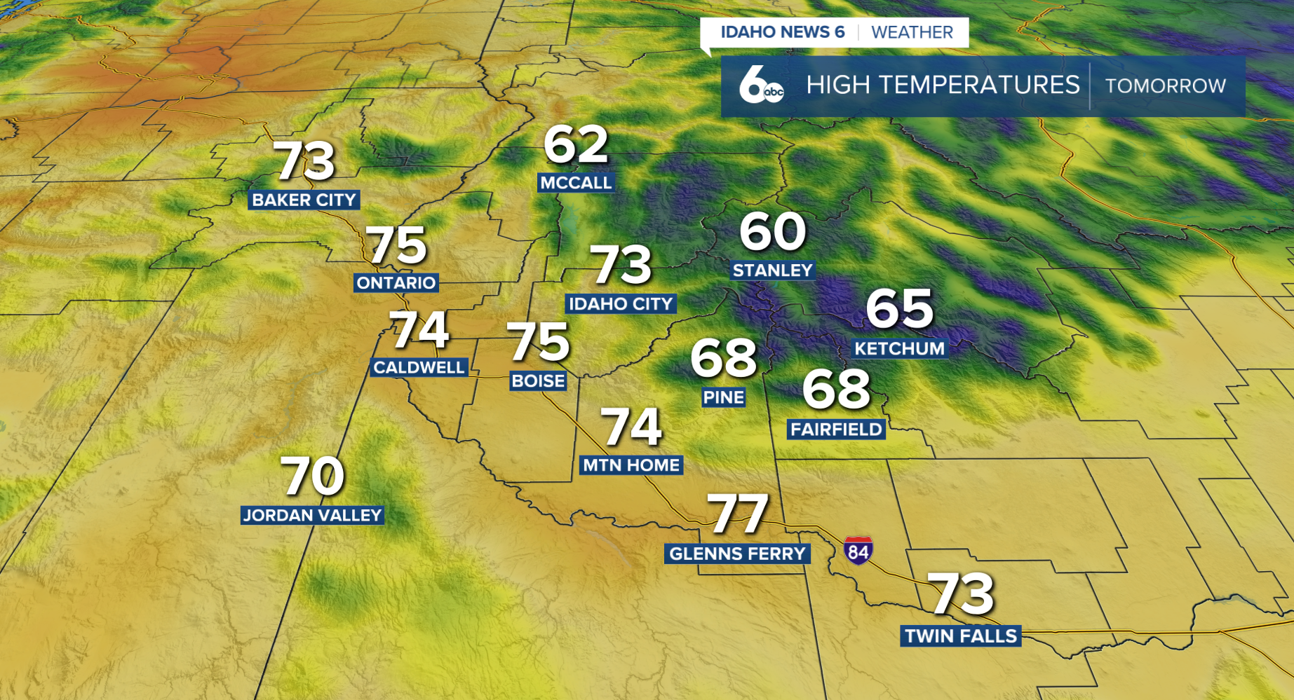 High Temperatures Today 