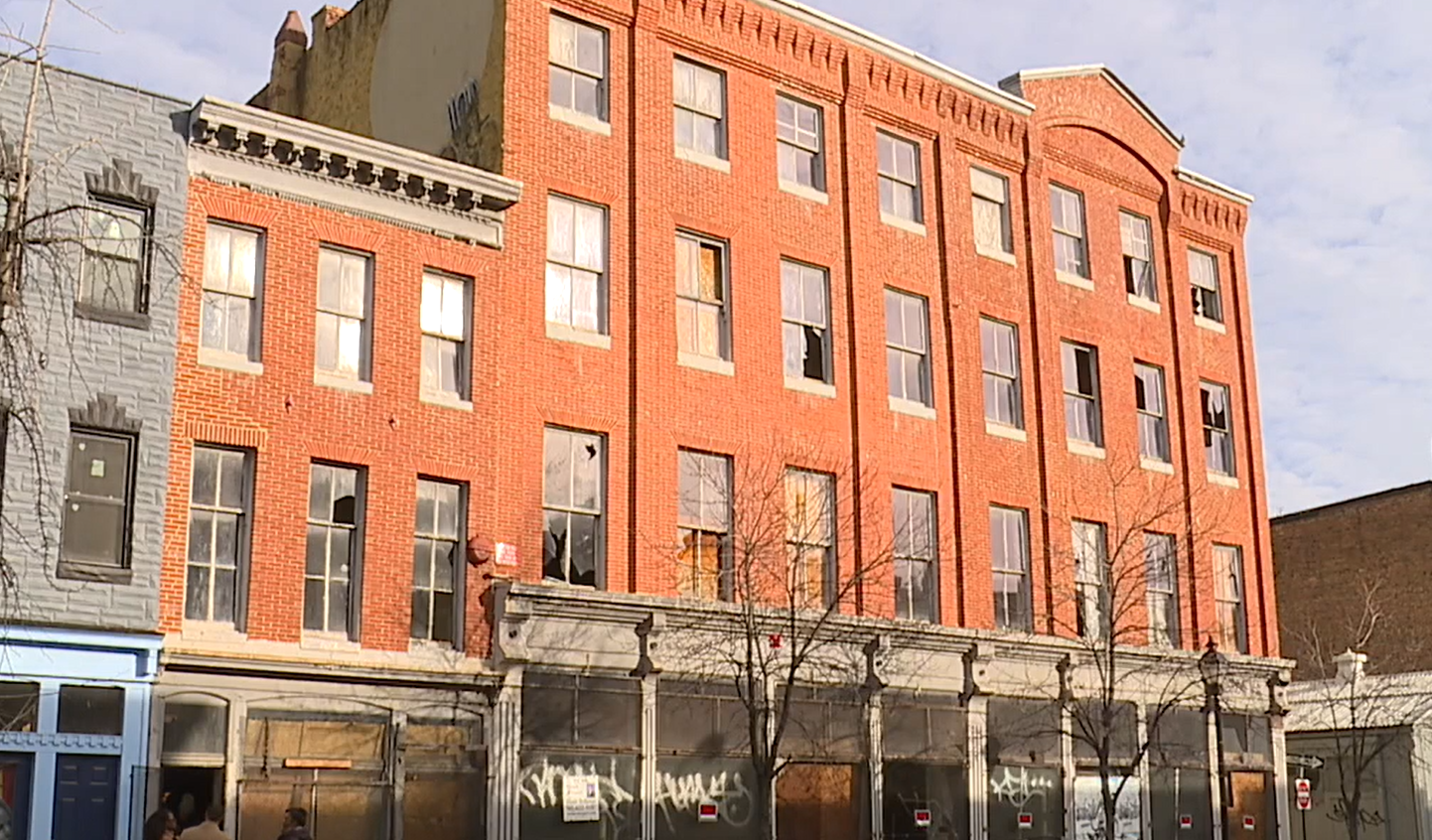 West Baltimore abandoned building