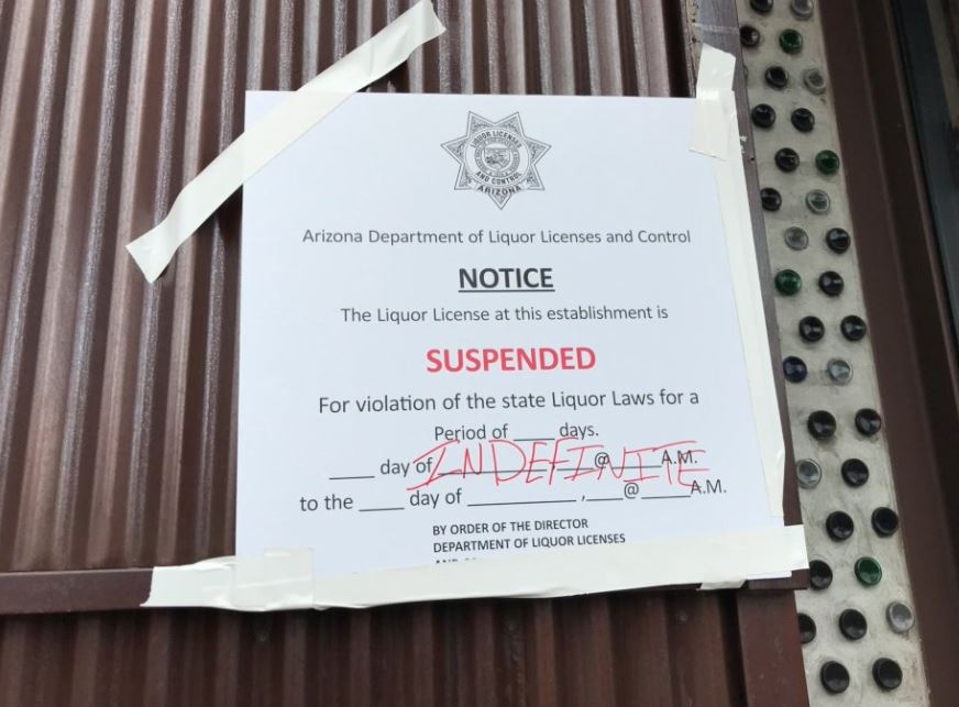 Bottled Blonde, Casa Amigos shut down for violating ADHS requirements for reopening