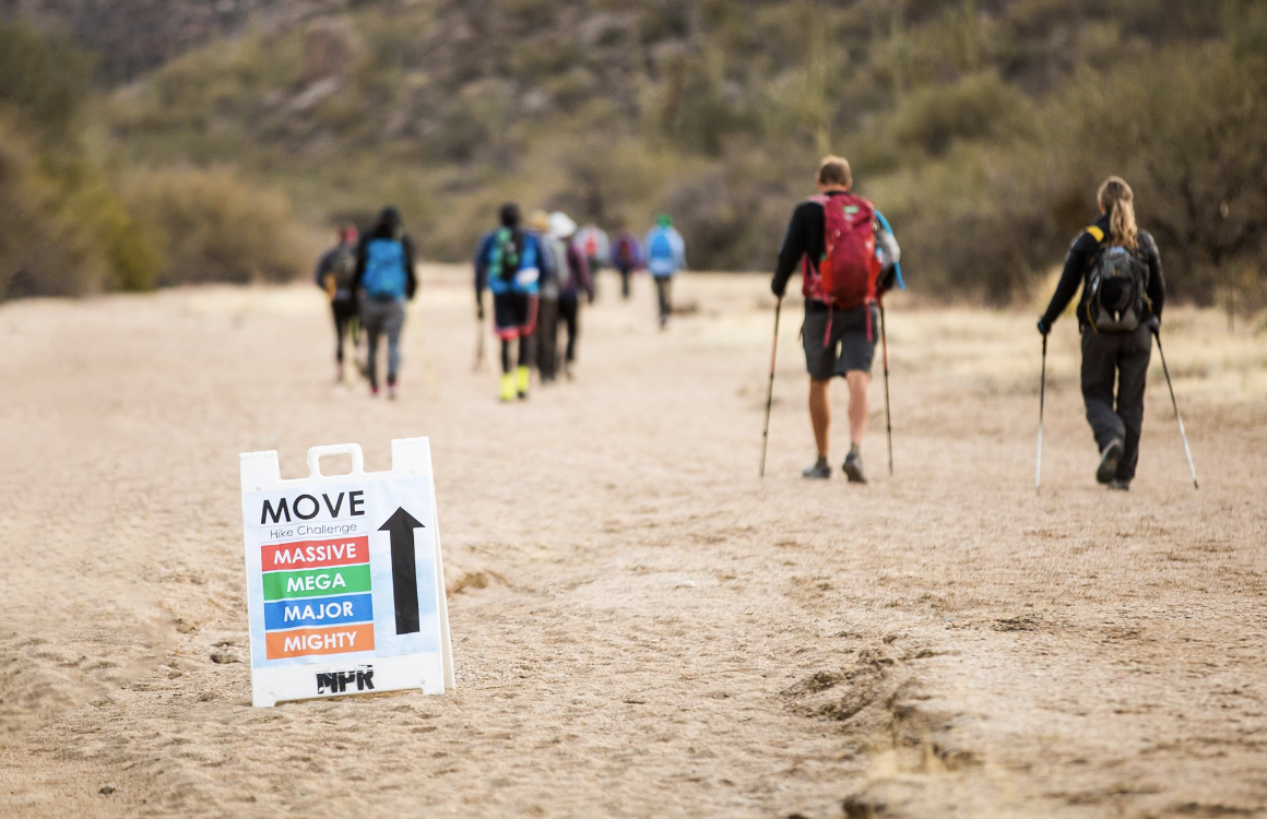 Move Across 2 ranges hiking challenge