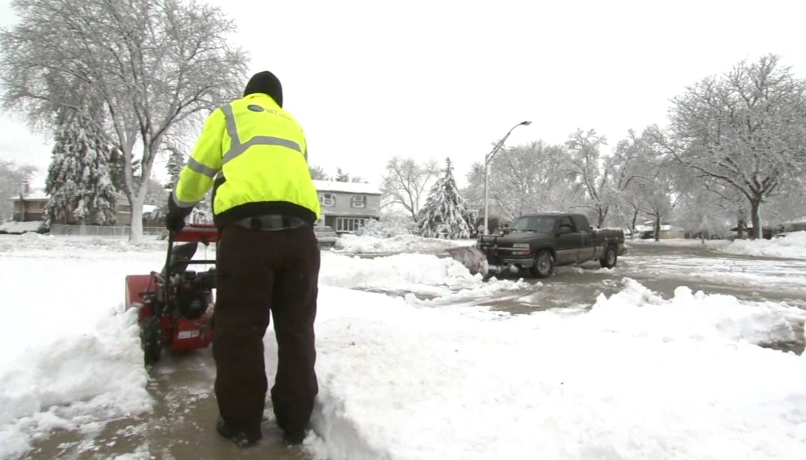 snow removal snowplow truck snow plow shoveling snow blower