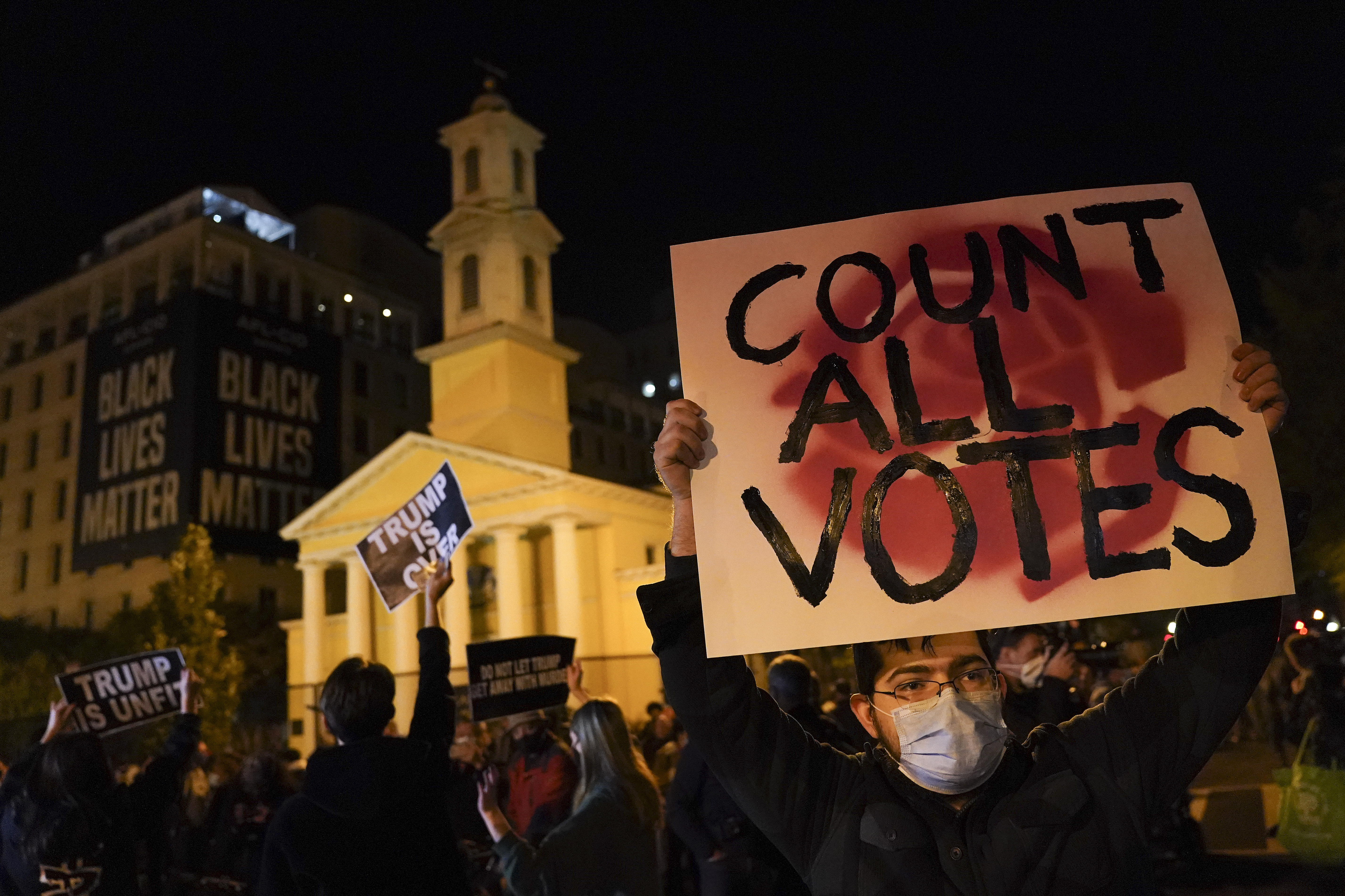 Biden, Trump locked in tight races in battleground states