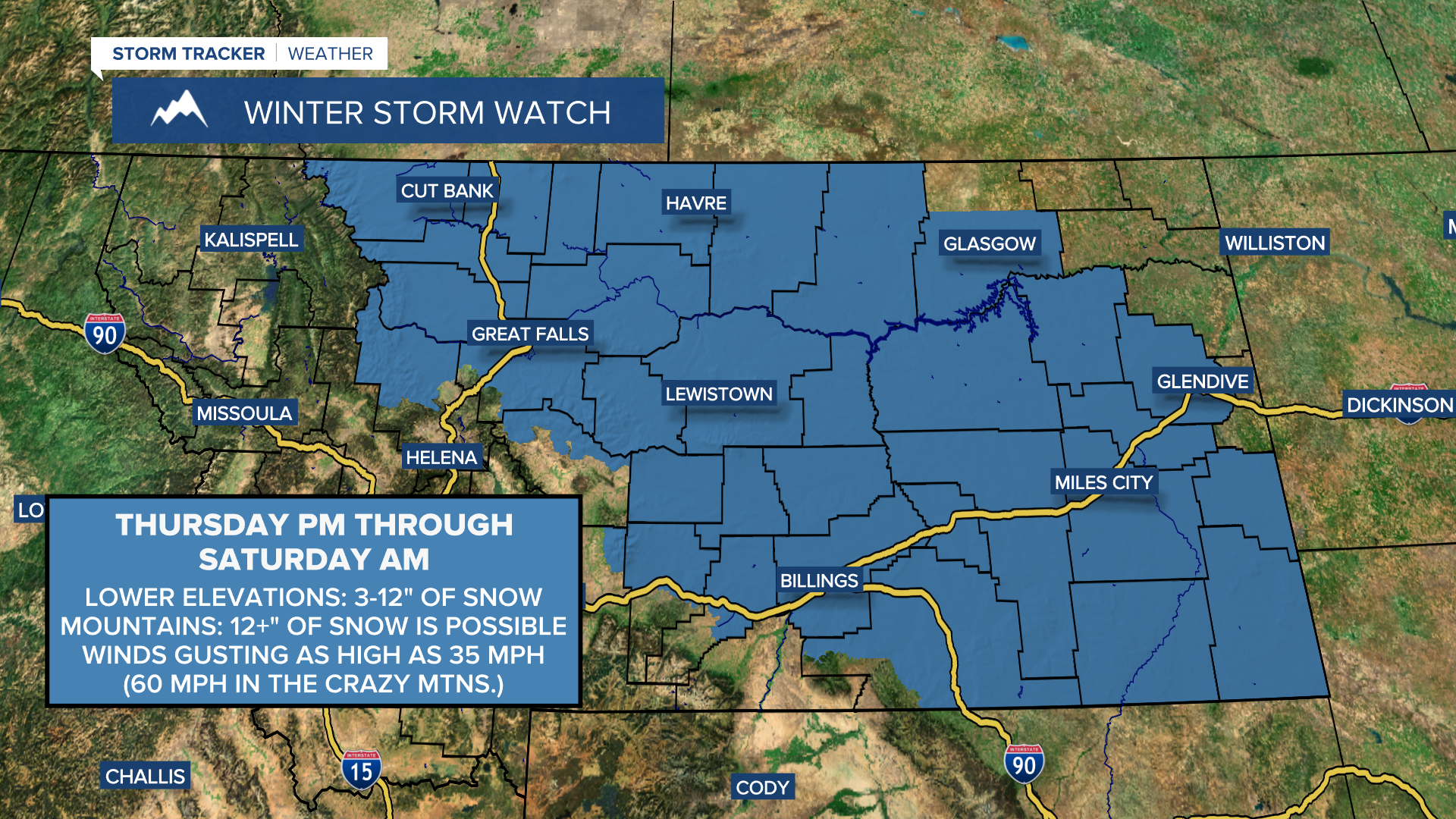 Winter Storm Watch- 12-9-25