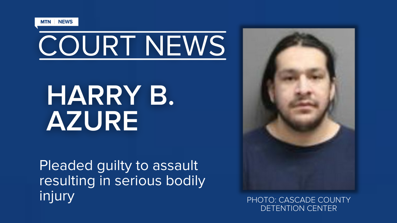 Harry B. Azure of Wolf Point, who admitted to attacking a man in the head with a bat on the Fort Peck Indian Reservation, was sentenced in federal court in Great Falls