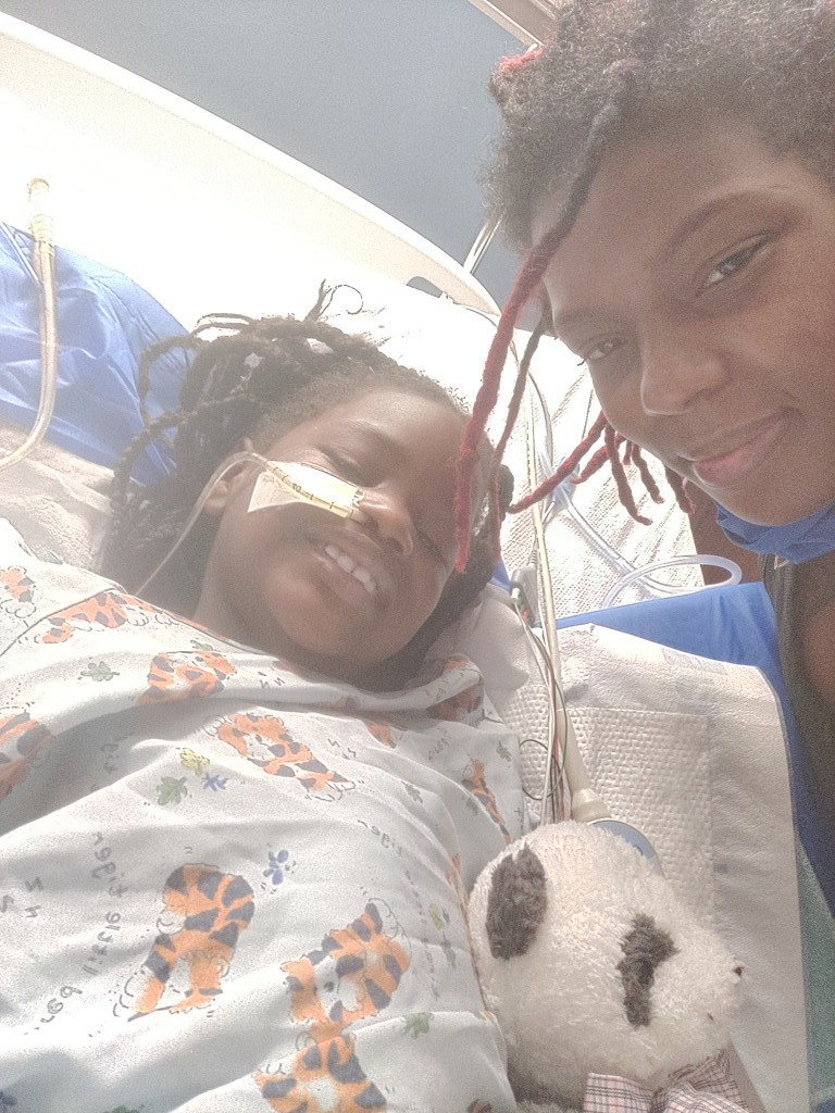 Zy'Asia in hospital