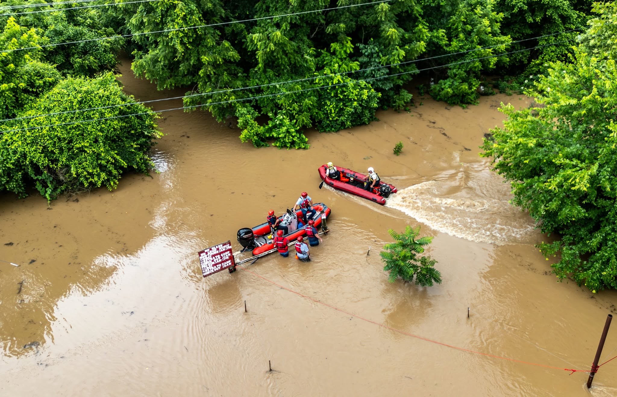 Campers rescued from fast-rising floodwaters in Cherokee County