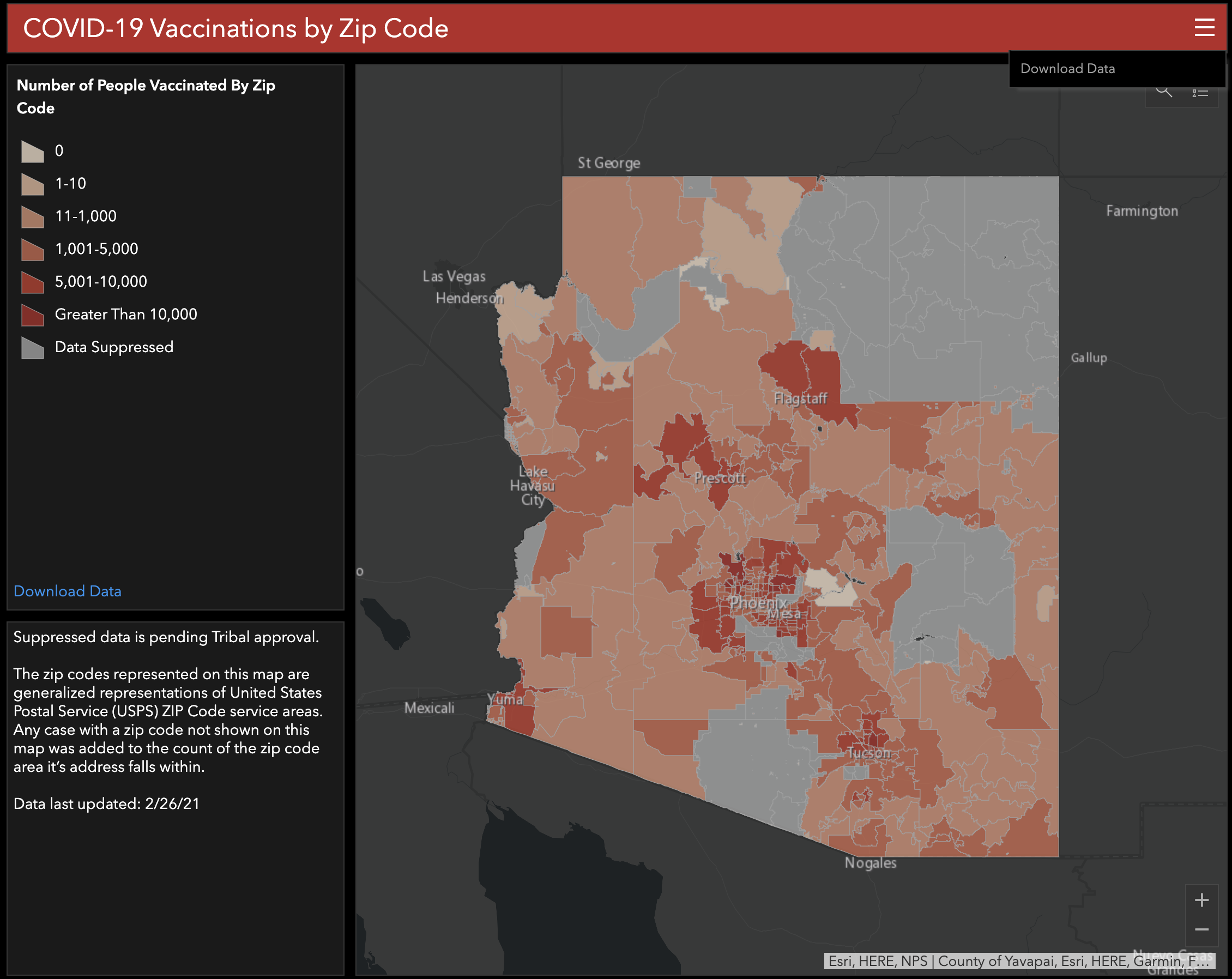 Vaccine zipcode