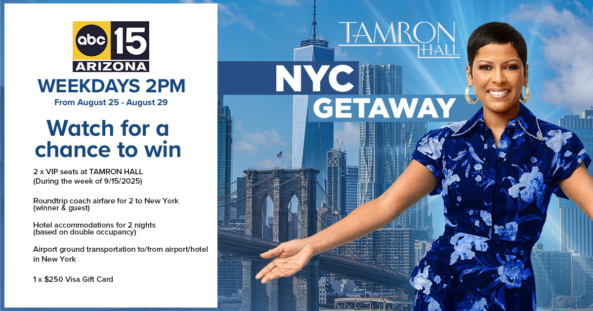 Tamron Hall NYC Getaway sweepstakes 2025
