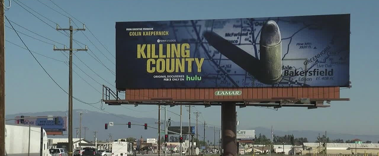 "Killing County" billboard