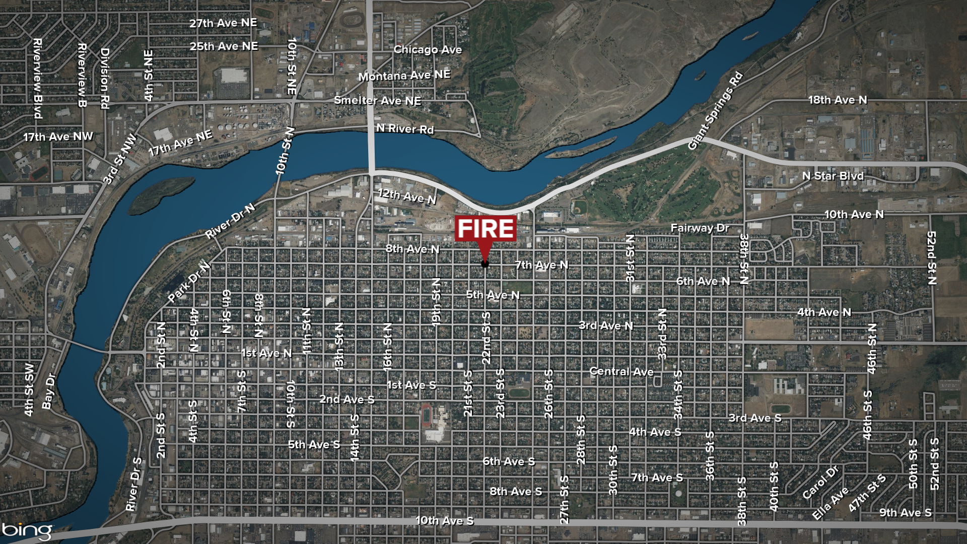 Structure fire reported in Great Falls (October 15, 2025)