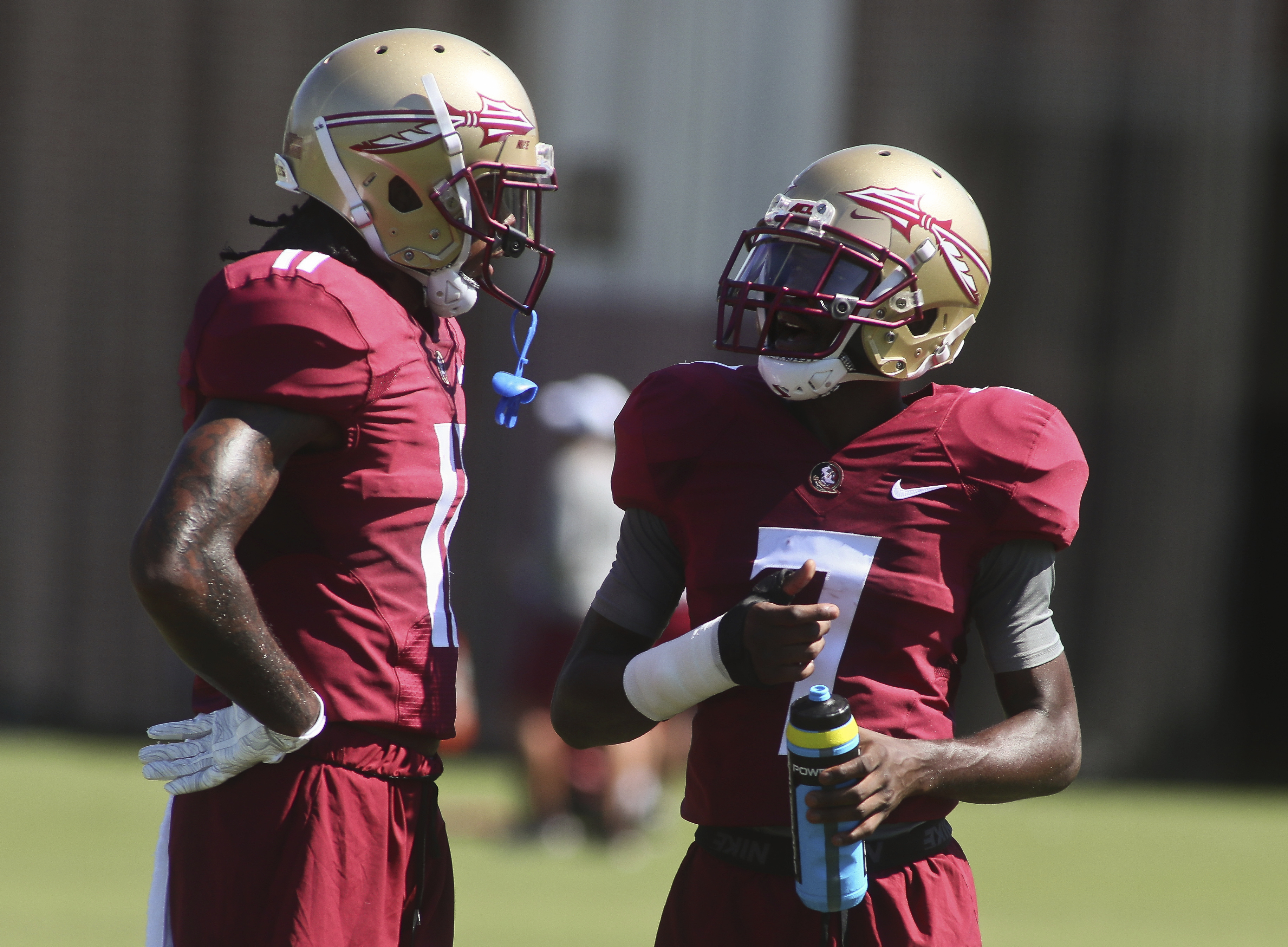 Florida State Seminoles wide receivers Warren Thompson and DJ Matthews