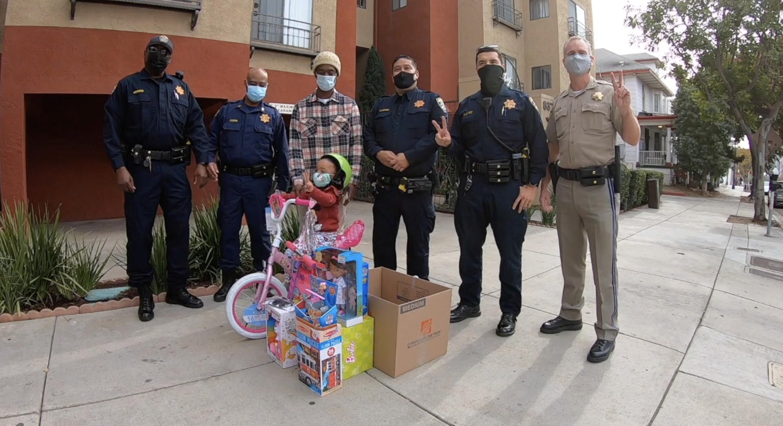 CHP gives gifts to girl