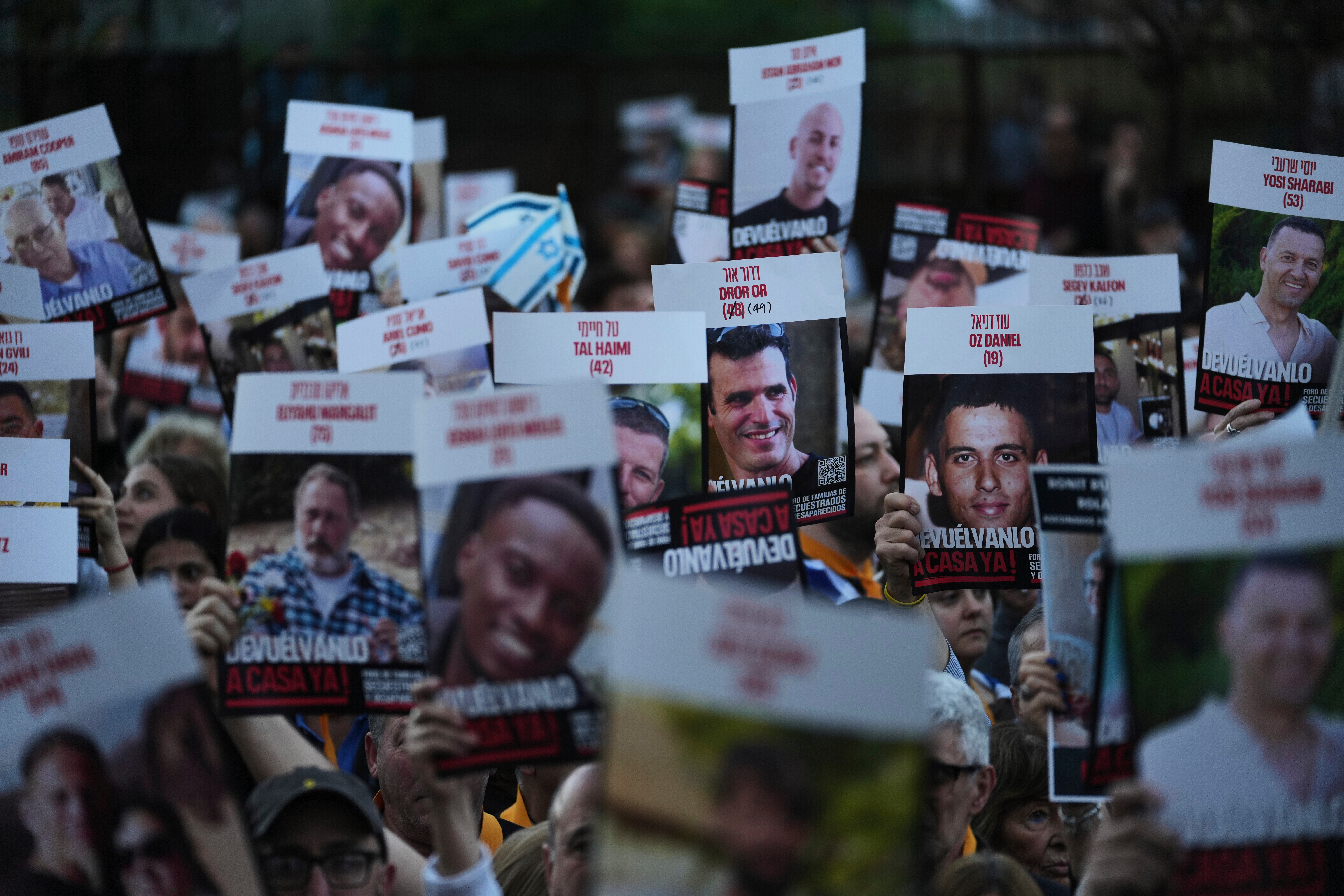 APTOPIX Argentina Israel Palestinians Hostages