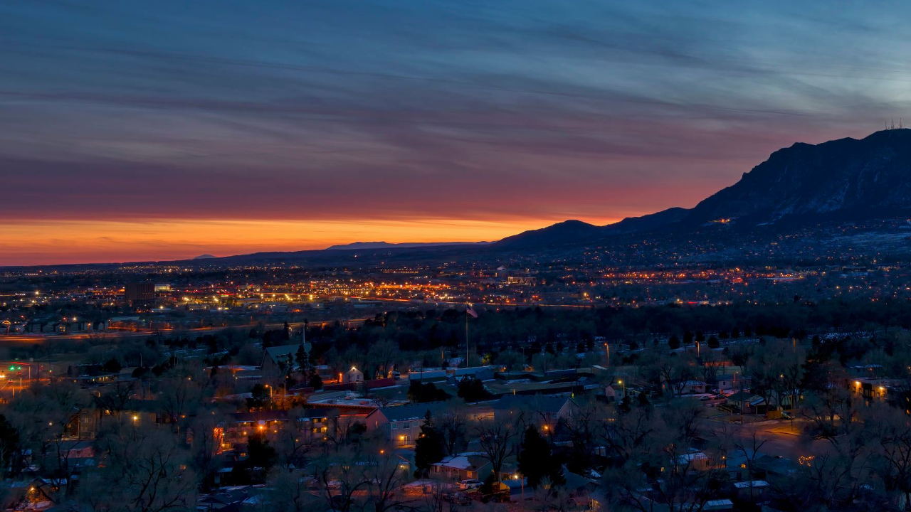 Colorado Springs sunset