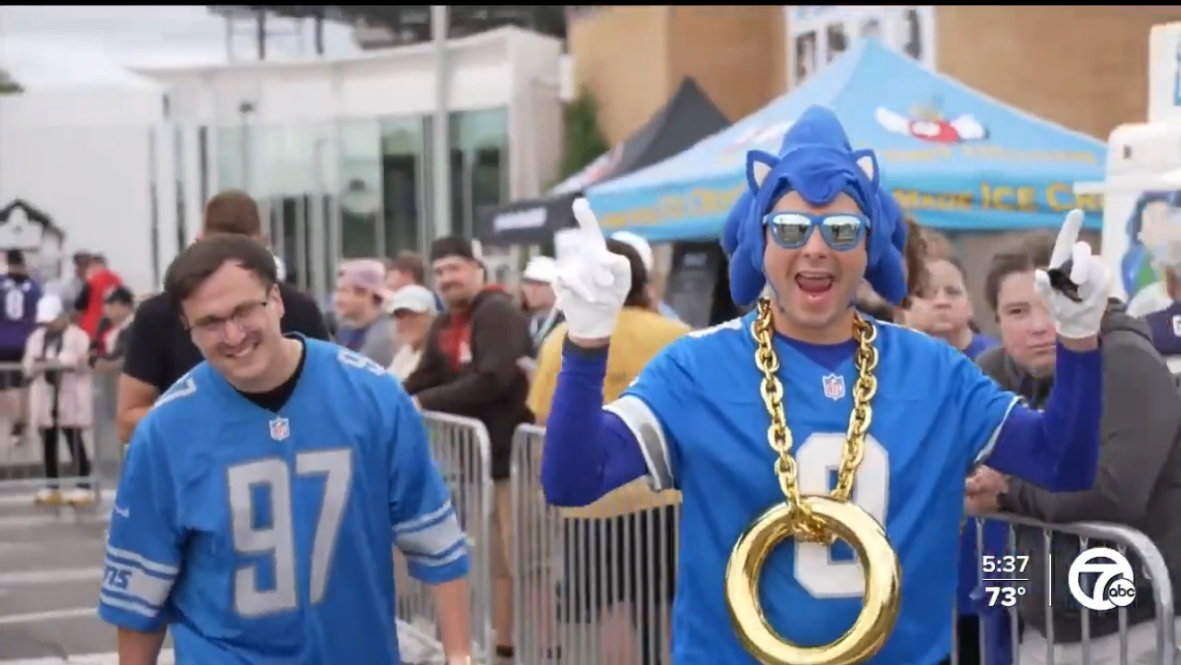 Lions fans in Canton