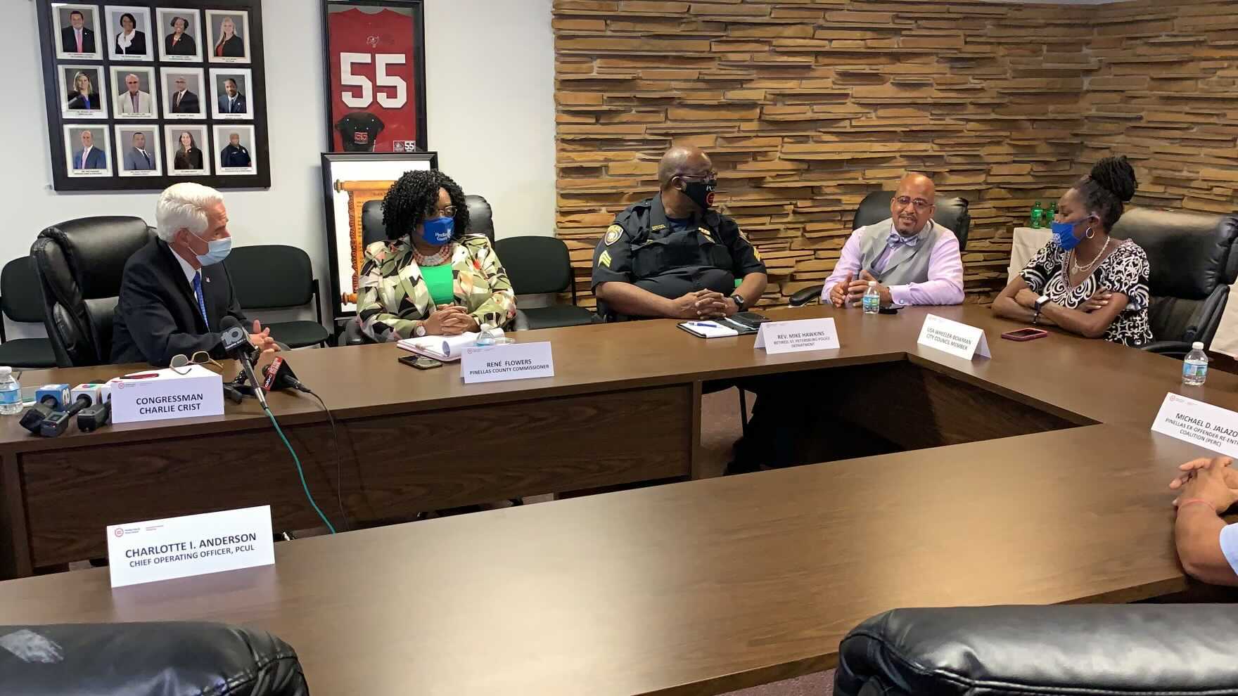 Crist and St. Pete officials meet to discuss growth in violence