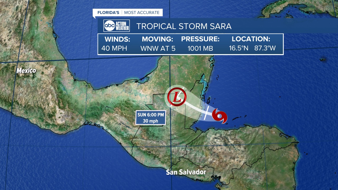 TS Sara 10pm 11/16