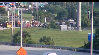 One person died after their car crashed and caught fire on Interstate 95 in Delray Beach on June 29, 2023.