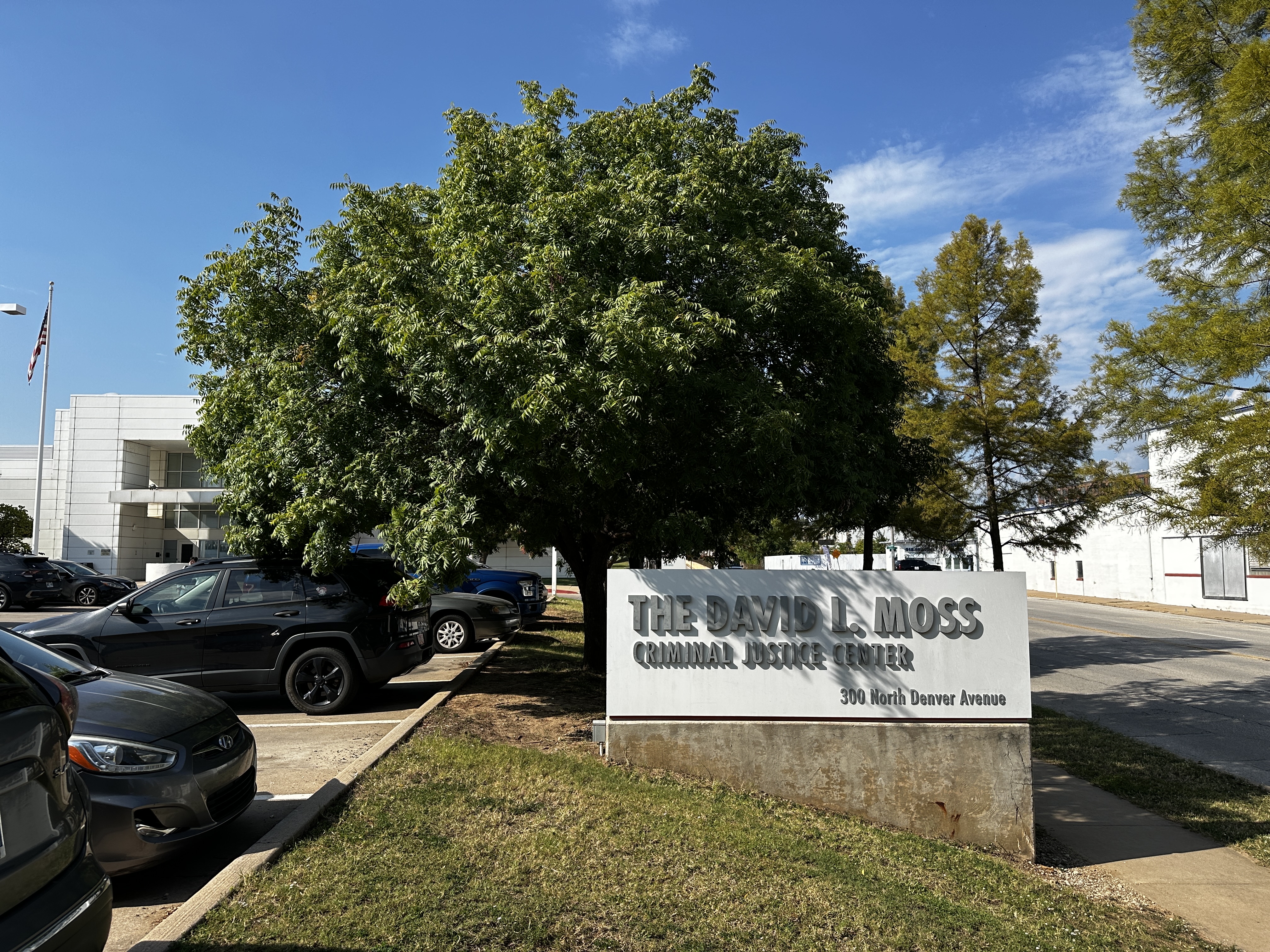 David L Moss (jail exterior sign)