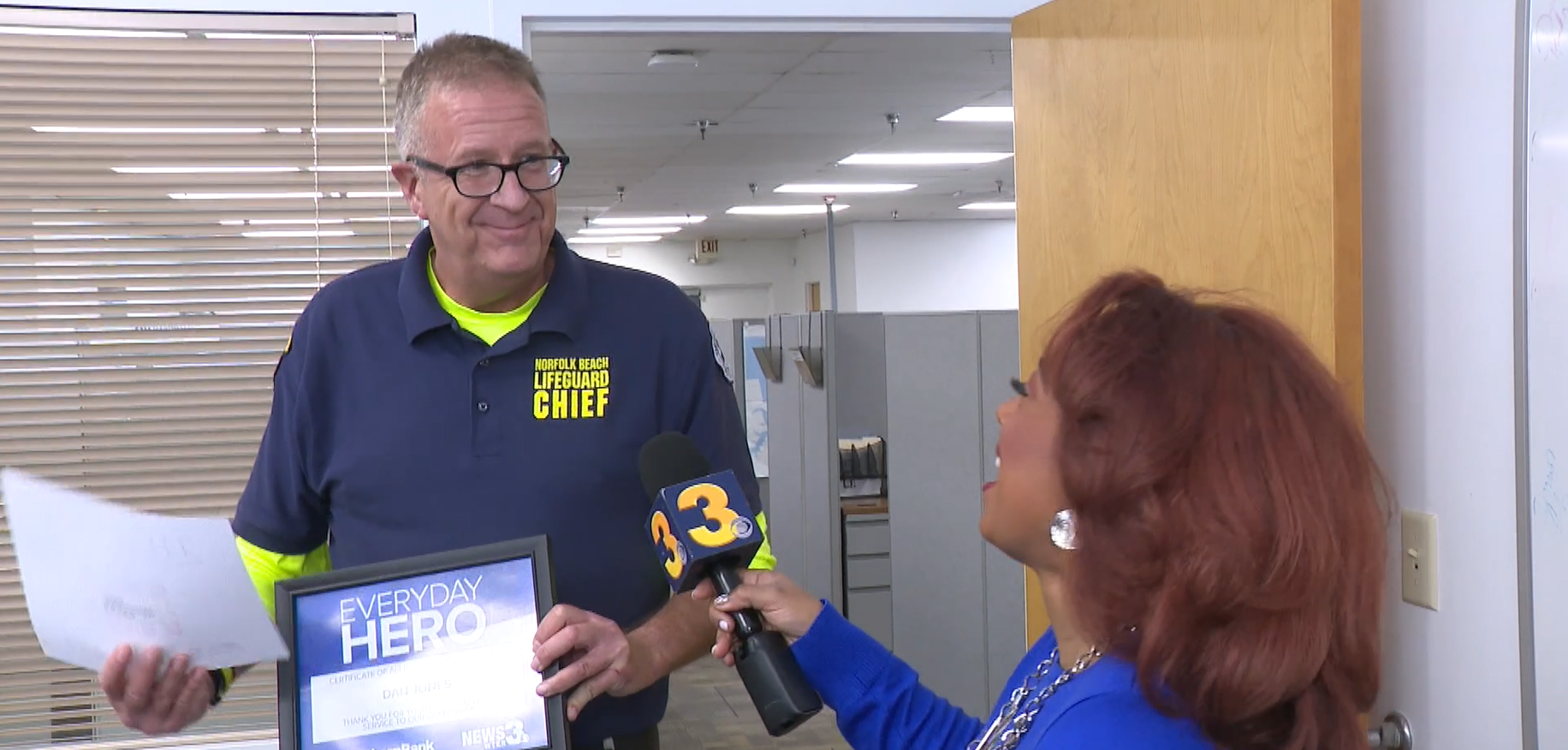 Norfolk's chief lifeguard is an 'Everyday Hero'
