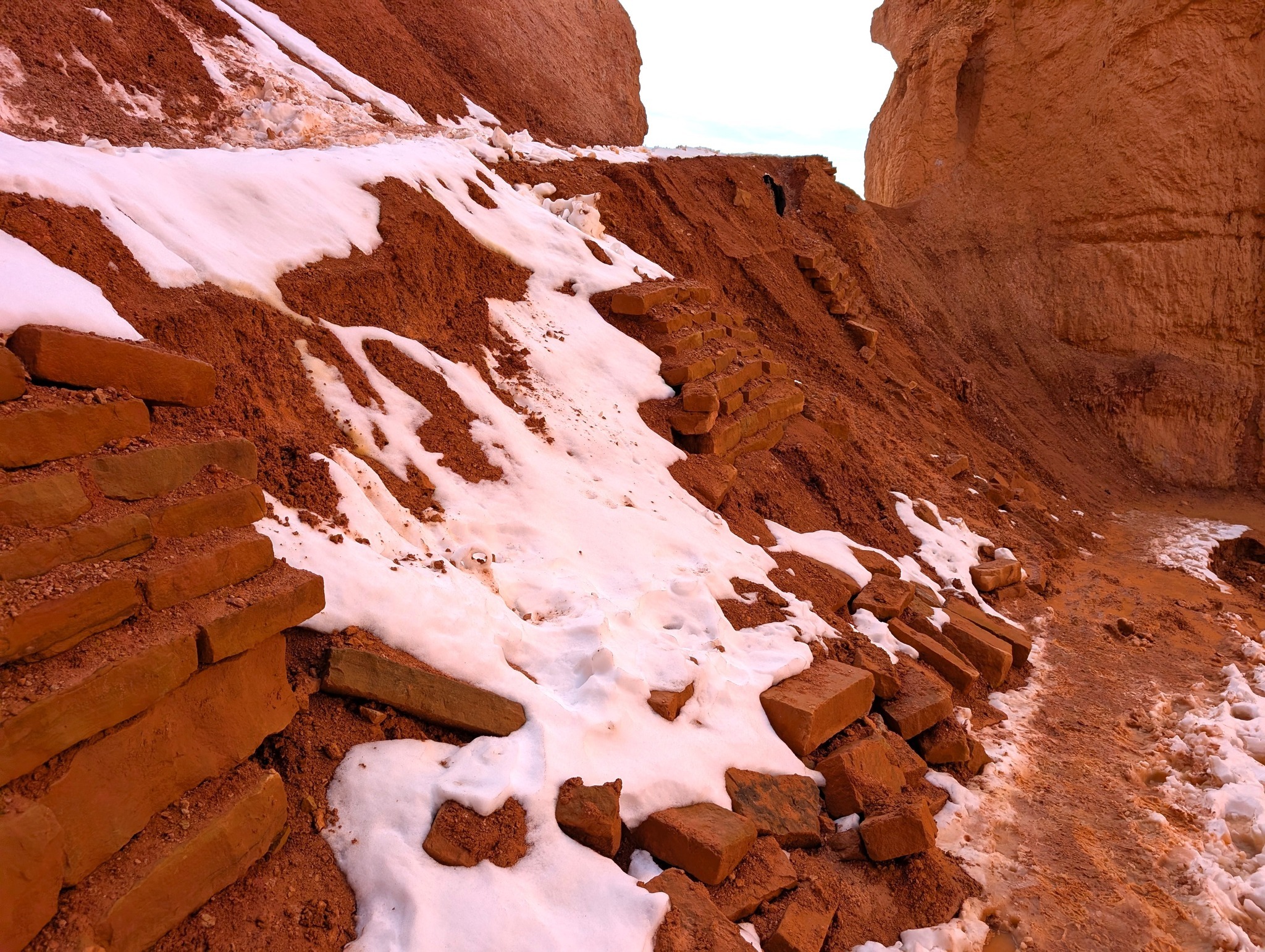 Bryce Canyon rockslide