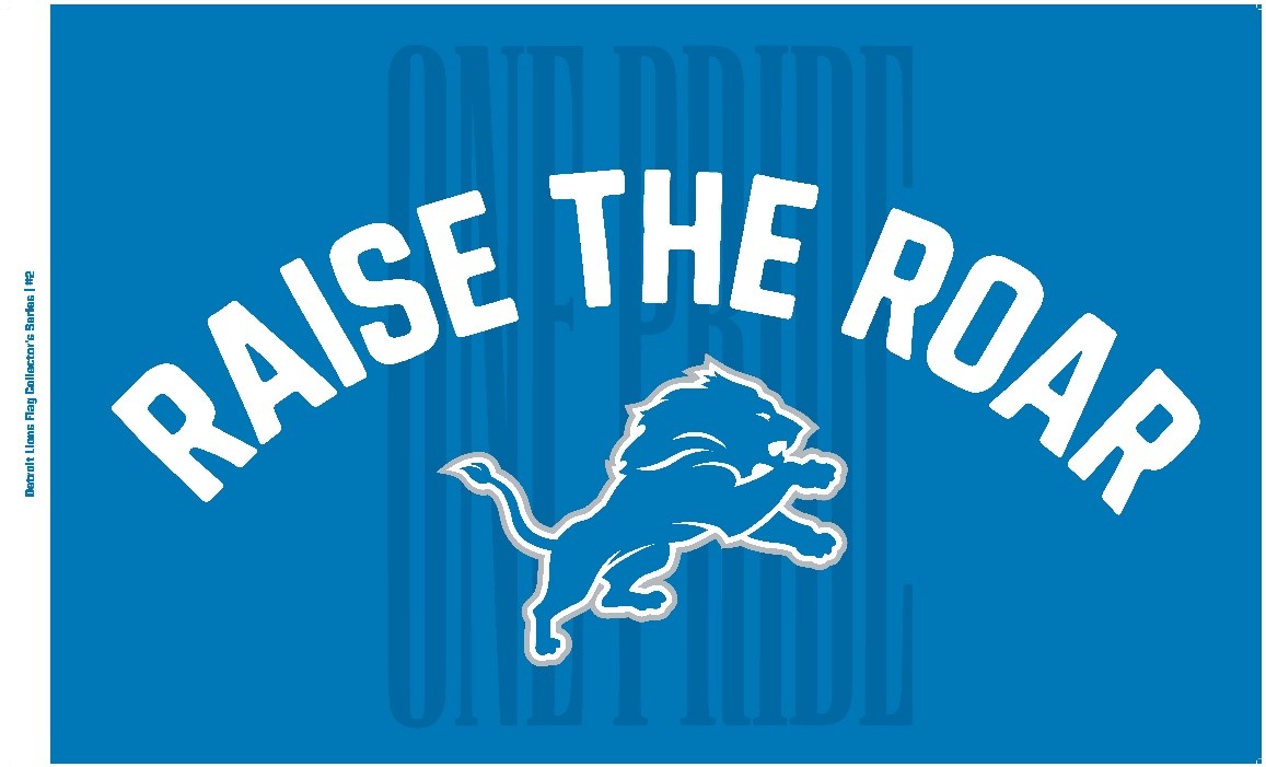 Lions and Meijer limited-edition flag