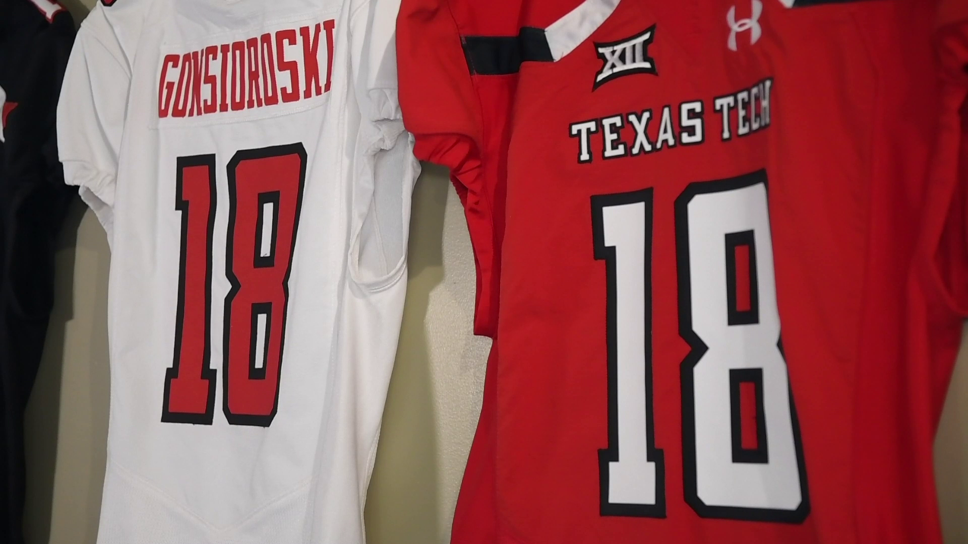 Luke Gonsioroski Texas Tech jerseys