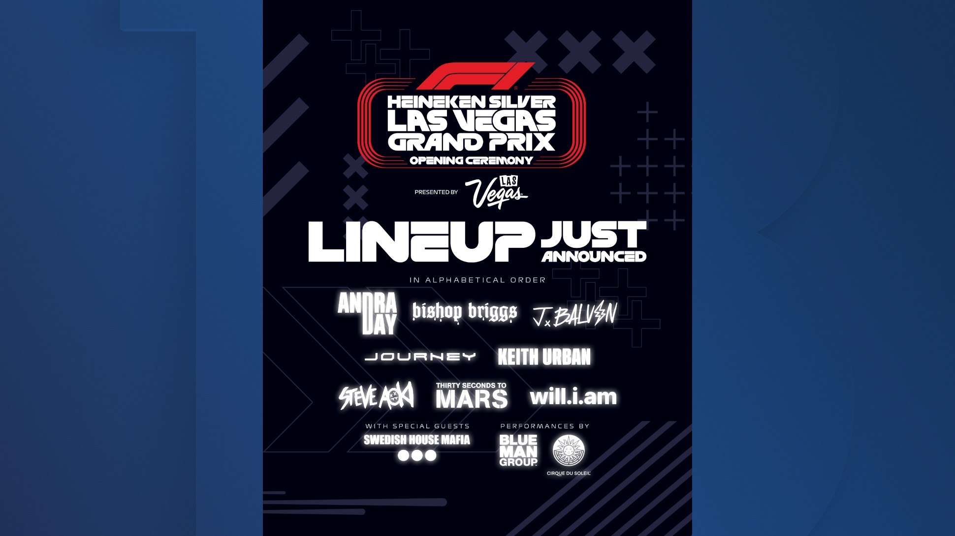 F1 Las Vegas Grand Prix Opening Ceremony